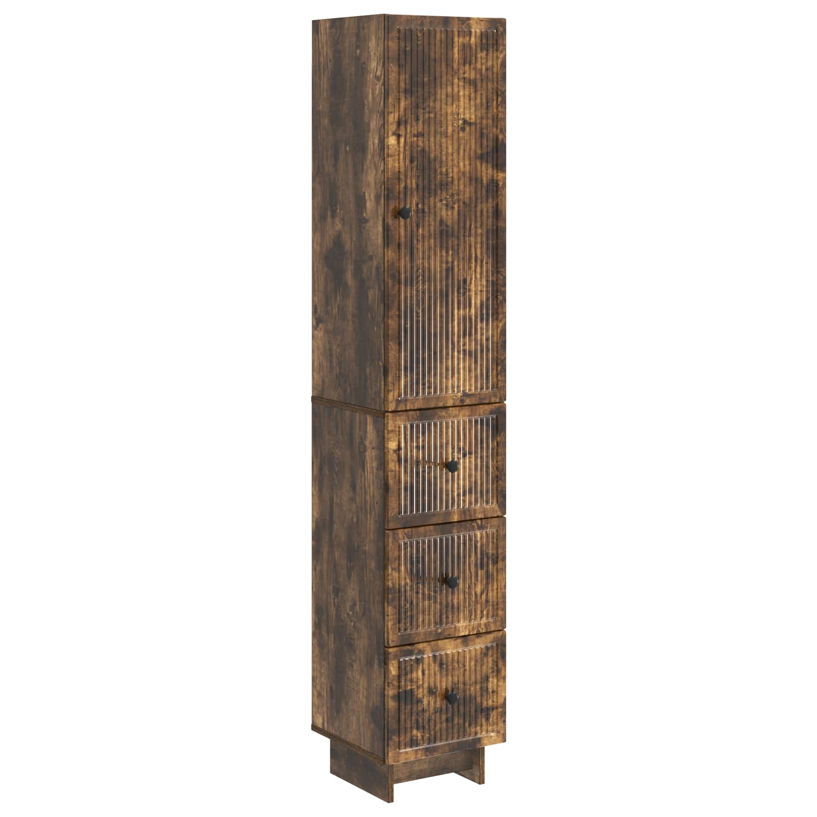 vidaXL Kastenset 2 pcs 33 x 34,5 x 90 cm Bewerkt hout