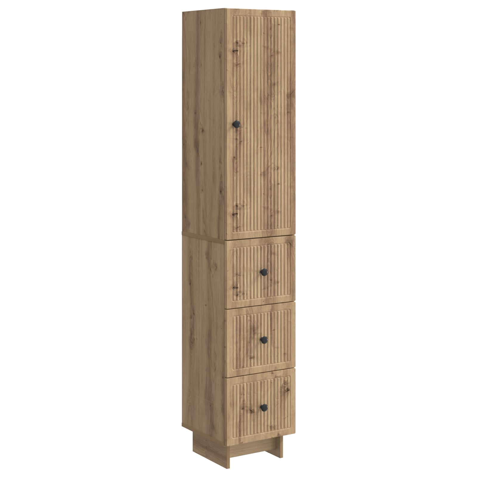 vidaXL Kastenset 2 pcs 33 x 34,5 x 90 cm Bewerkt hout