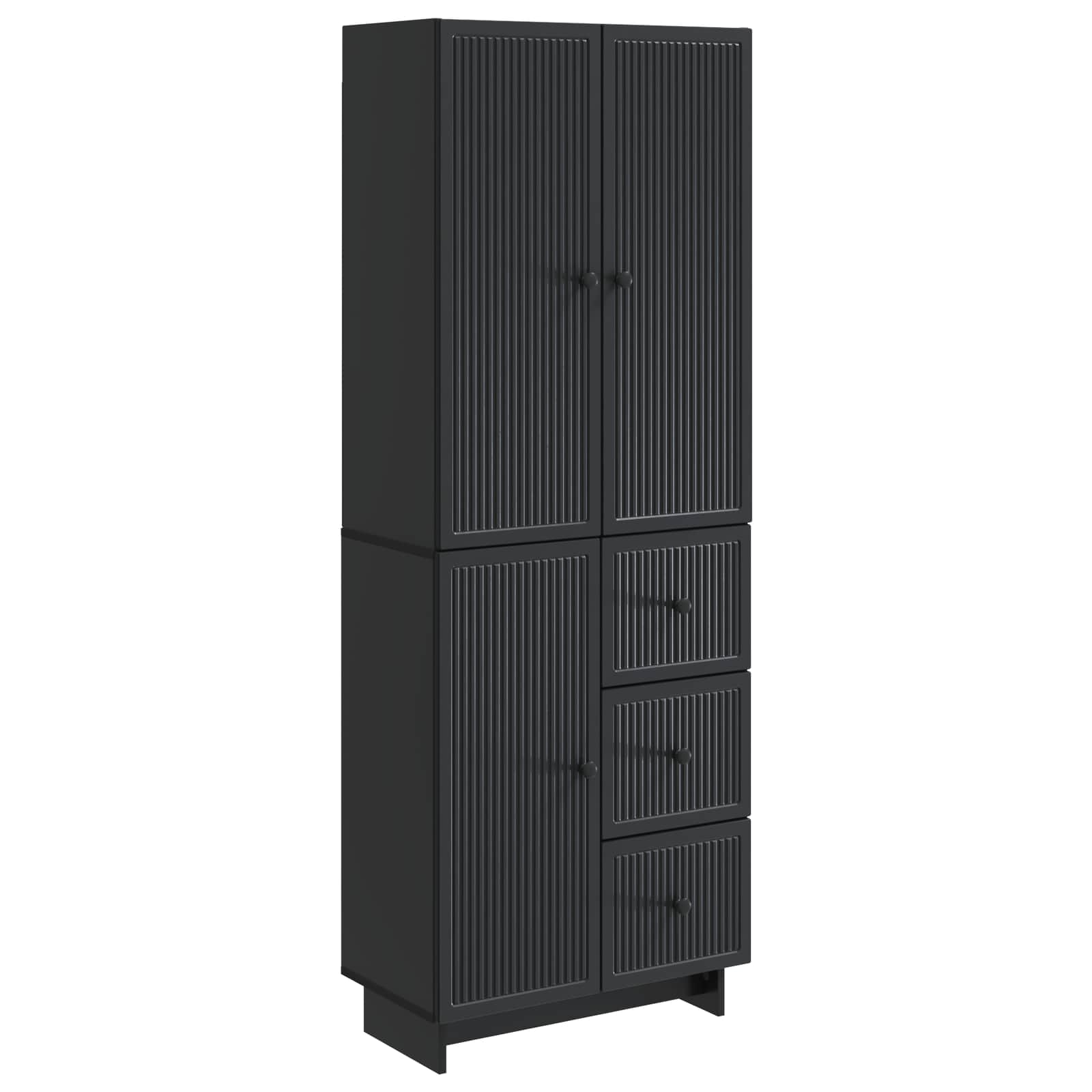 vidaXL Kastenset 2 pcs 66 x 34,5 x 90 cm Bewerkt hout