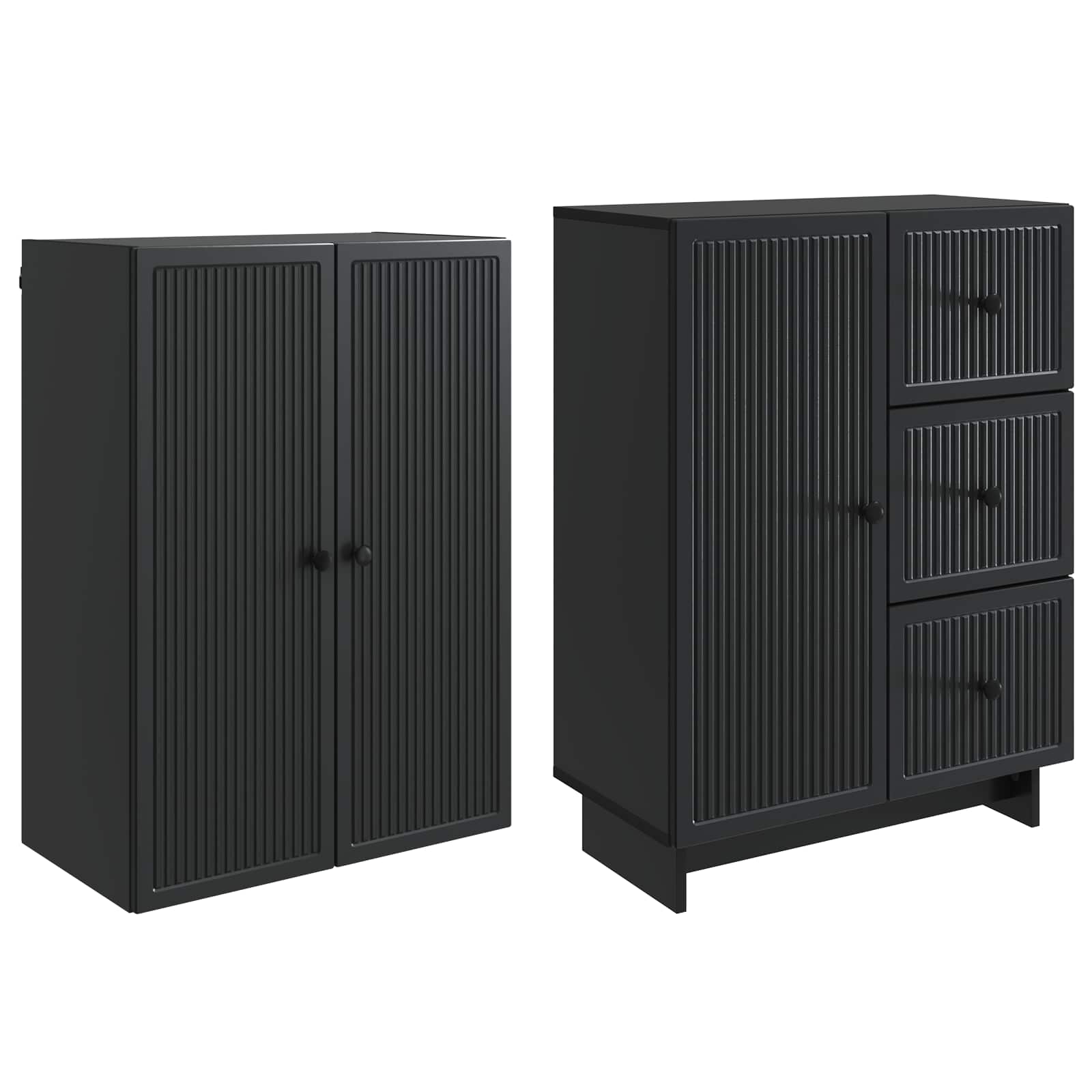 vidaXL Kastenset 2 pcs 66 x 34,5 x 90 cm Bewerkt hout