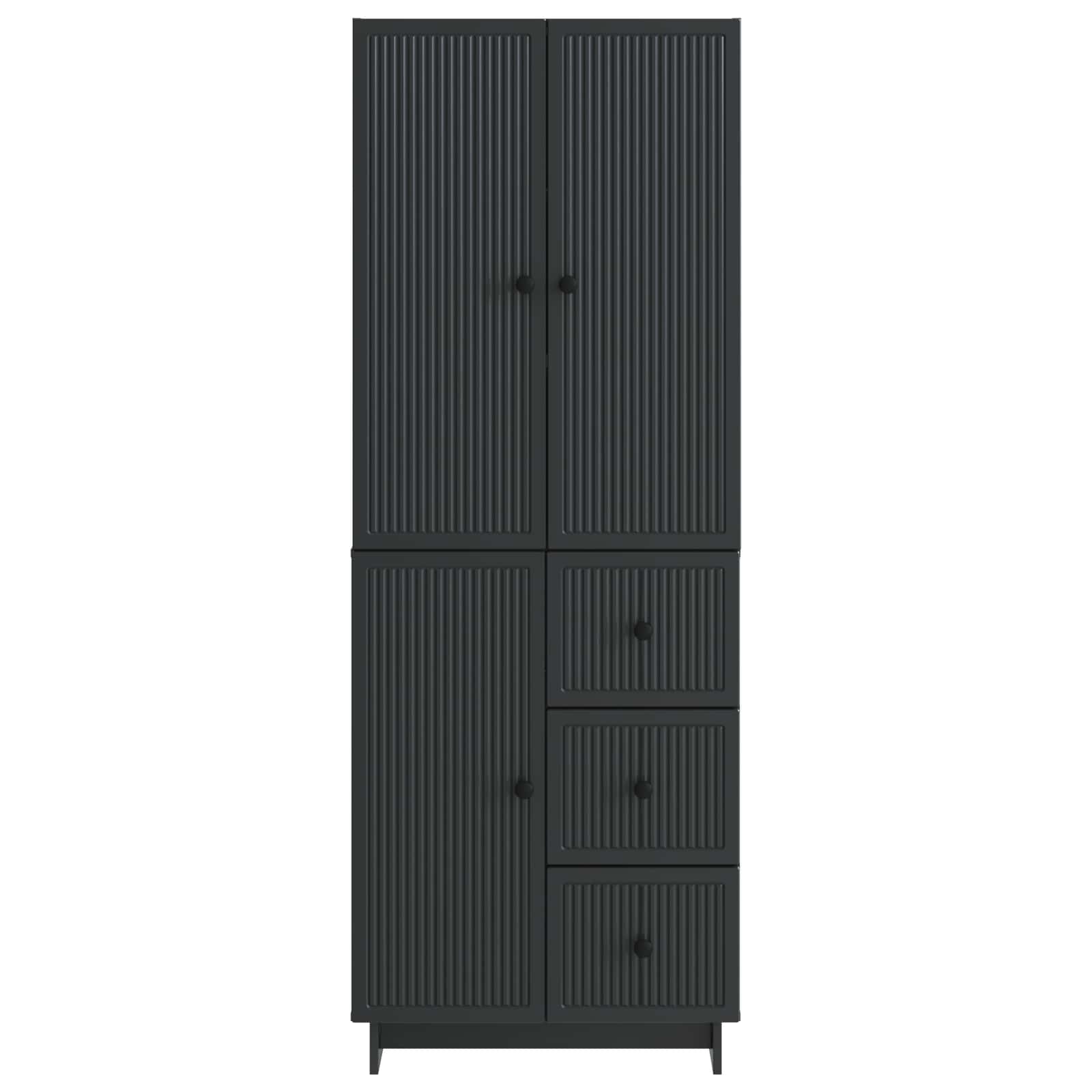 vidaXL Kastenset 2 pcs 66 x 34,5 x 90 cm Bewerkt hout