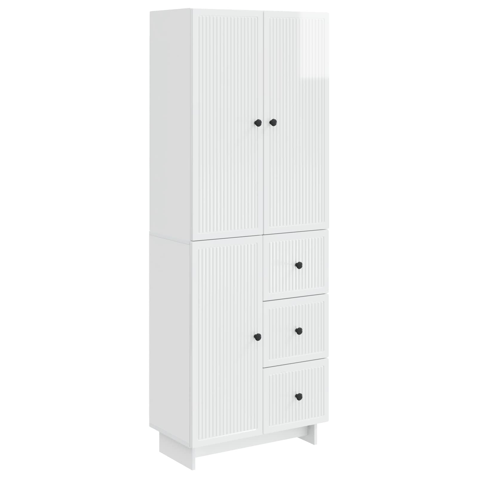 vidaXL Kastenset 2 pcs 66 x 34,5 x 90 cm Bewerkt hout