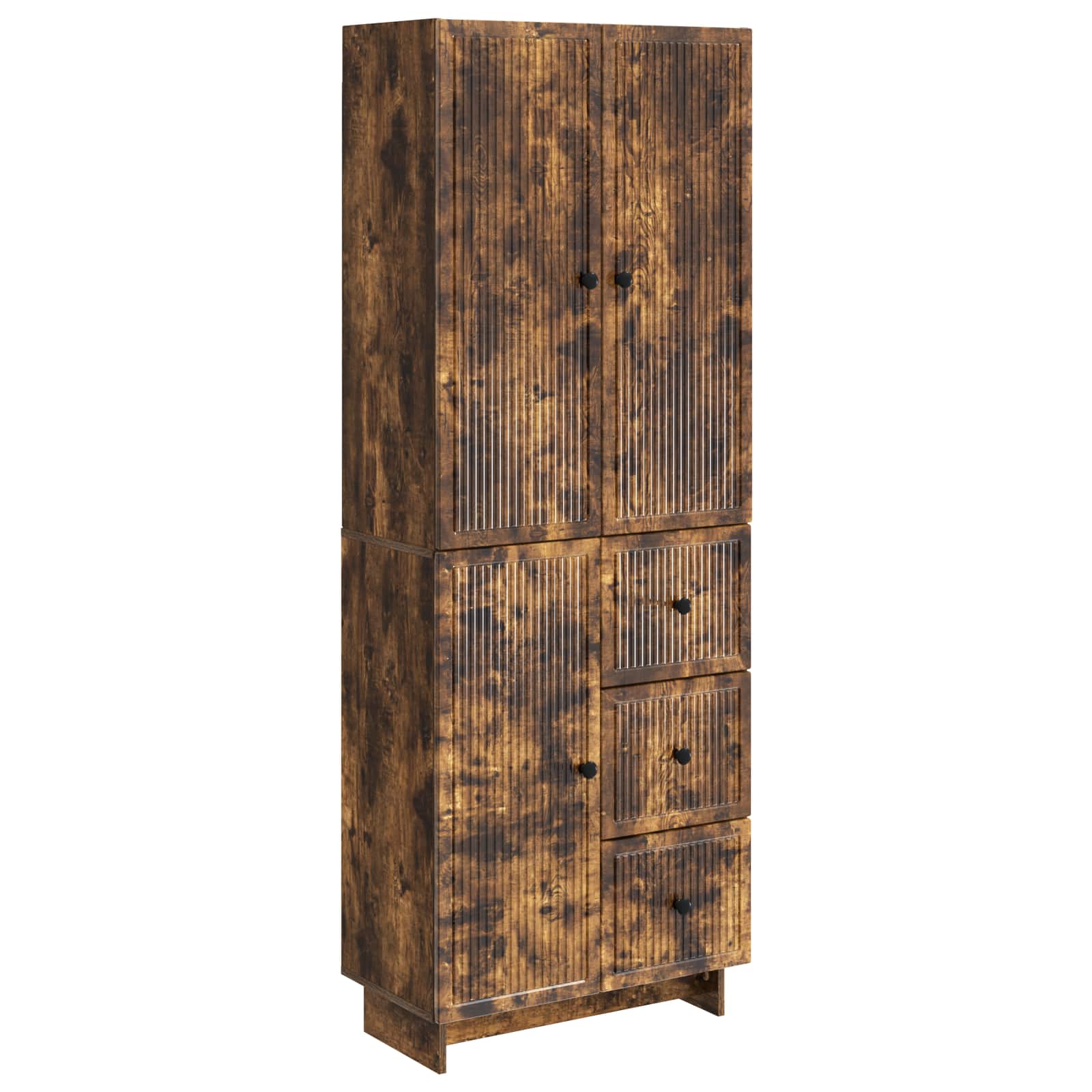 vidaXL Kastenset 2 pcs 66 x 34,5 x 90 cm Bewerkt hout