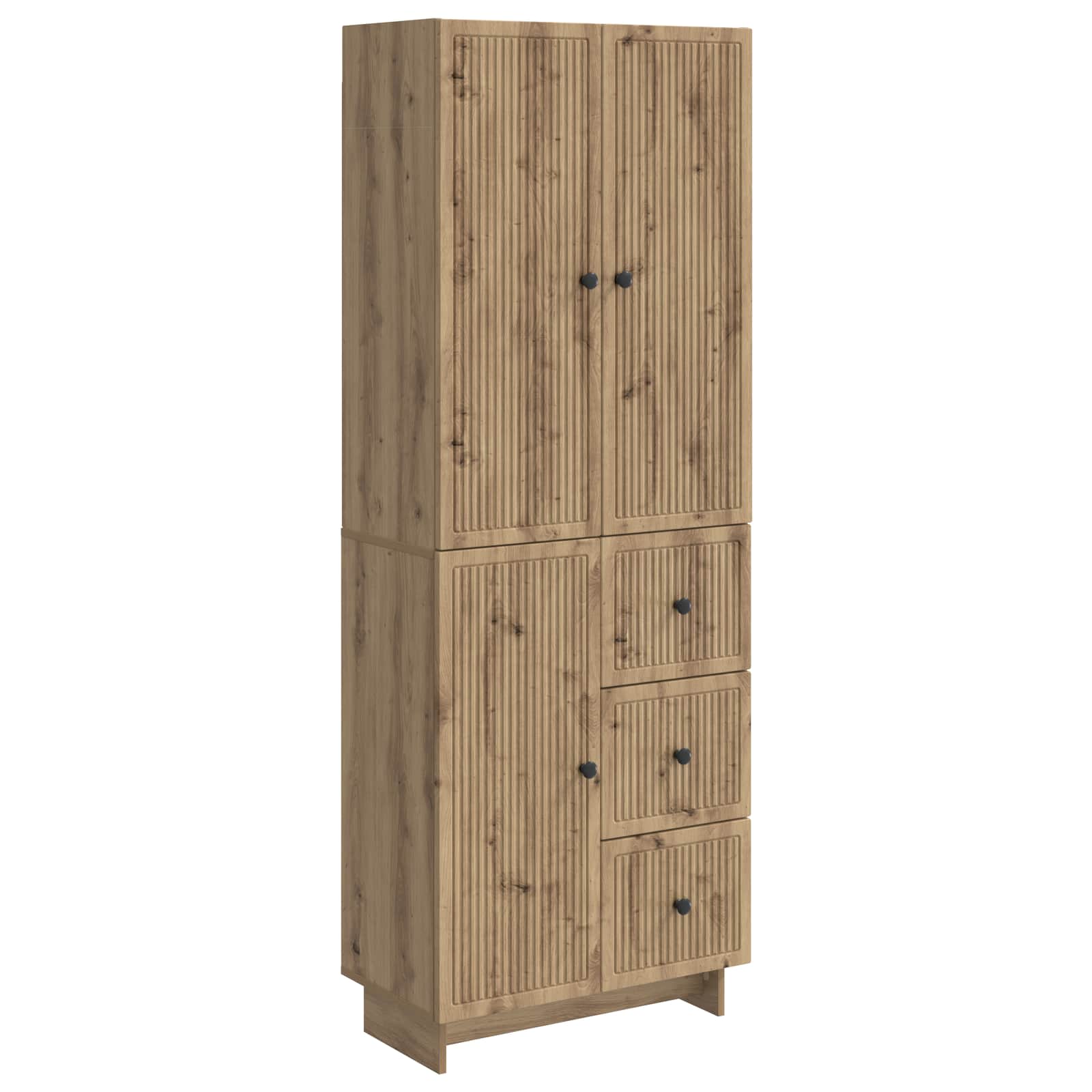 vidaXL Kastenset 2 pcs 66 x 34,5 x 90 cm Bewerkt hout