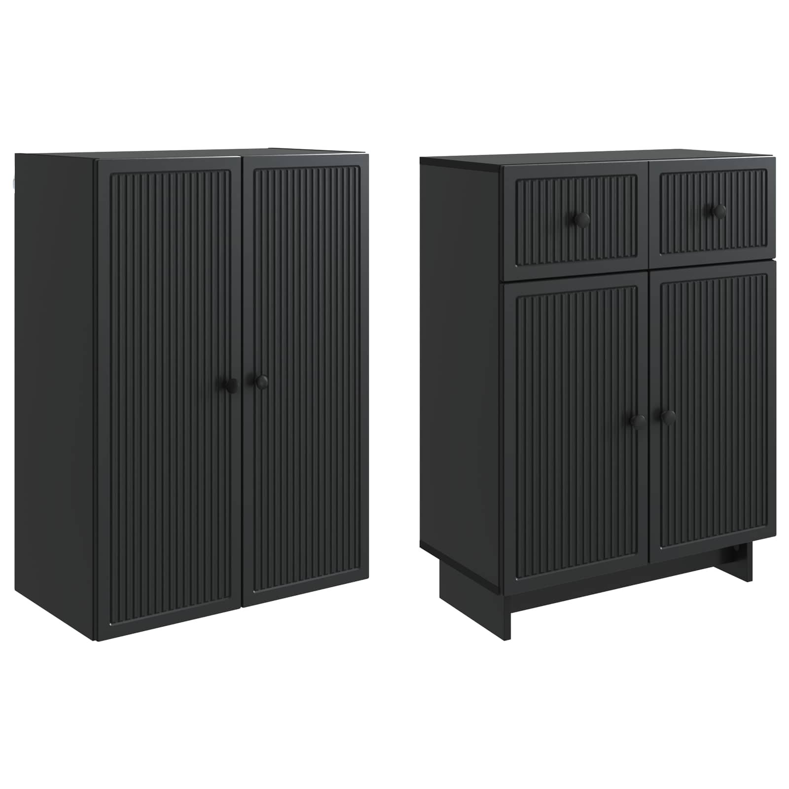 vidaXL Kastenset 2 pcs 66 x 34,5 x 90 cm Bewerkt hout