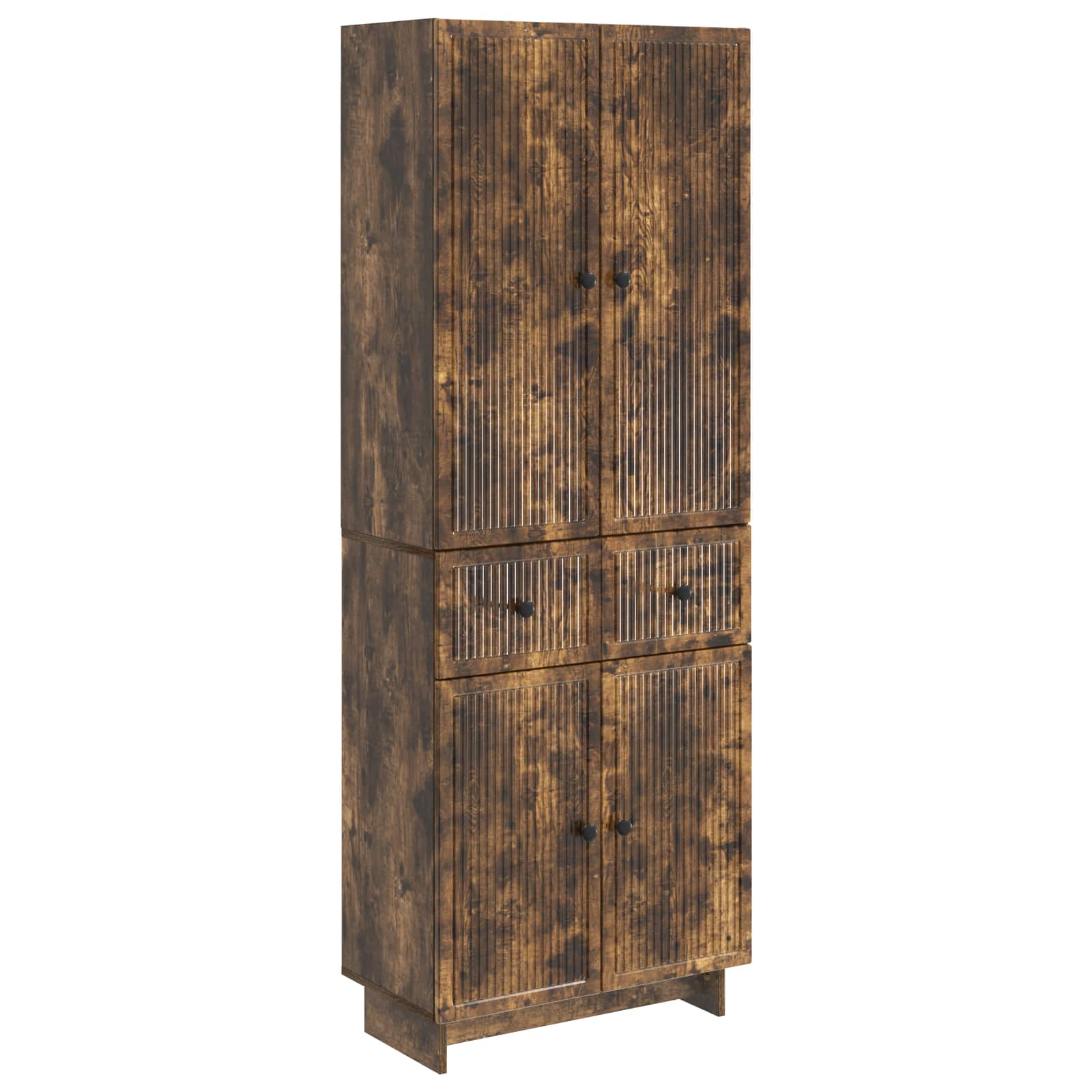vidaXL Kastenset 2 pcs 66 x 34,5 x 90 cm Bewerkt hout