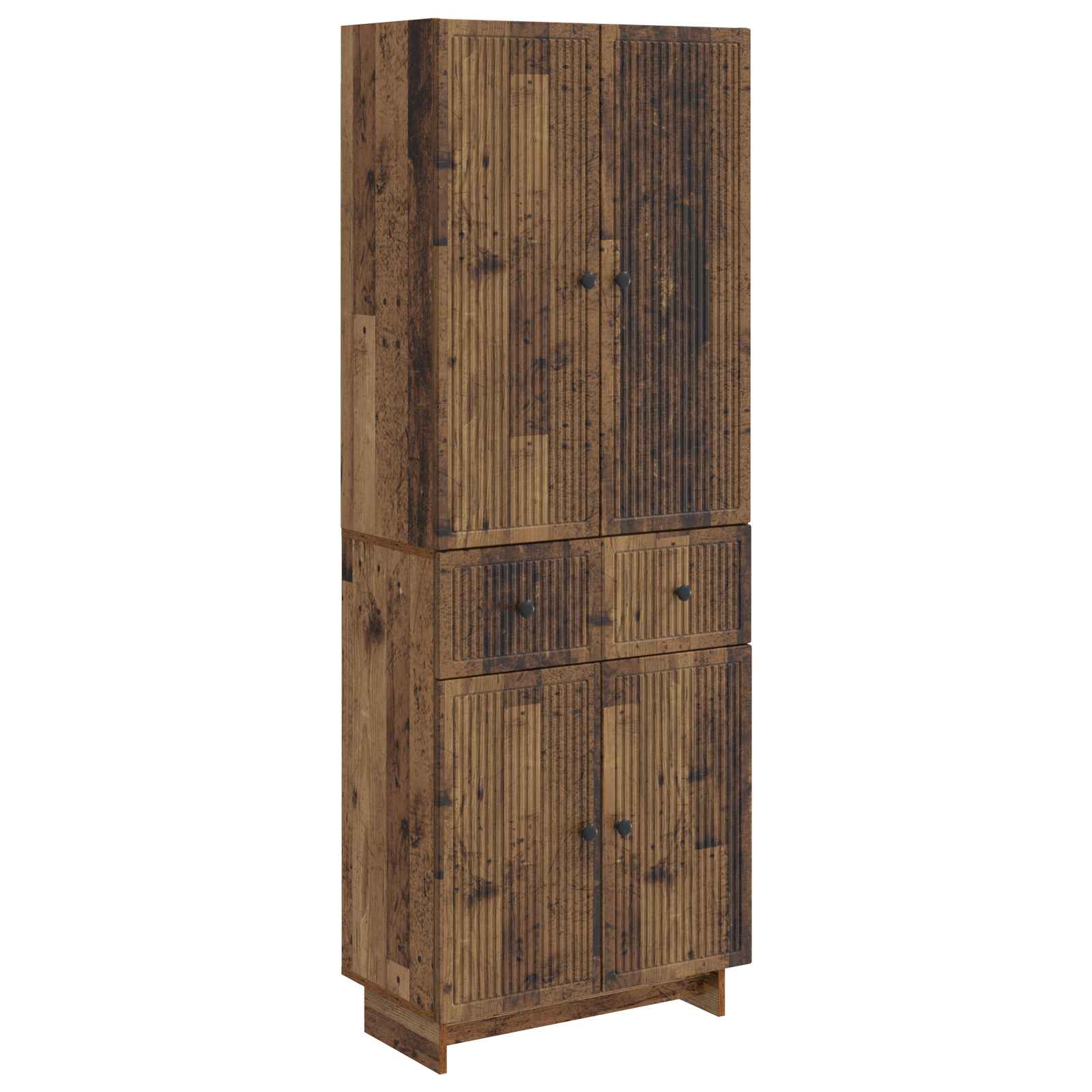 vidaXL Kastenset 2 pcs 66 x 34,5 x 90 cm Bewerkt hout