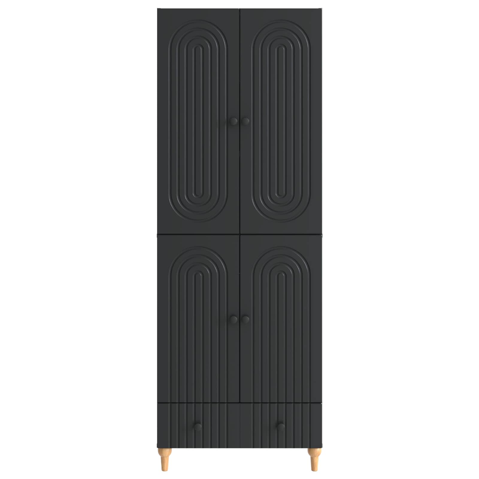 vidaXL Kastenset 2 pcs 66 x 34,5 x 95 cm Bewerkt hout