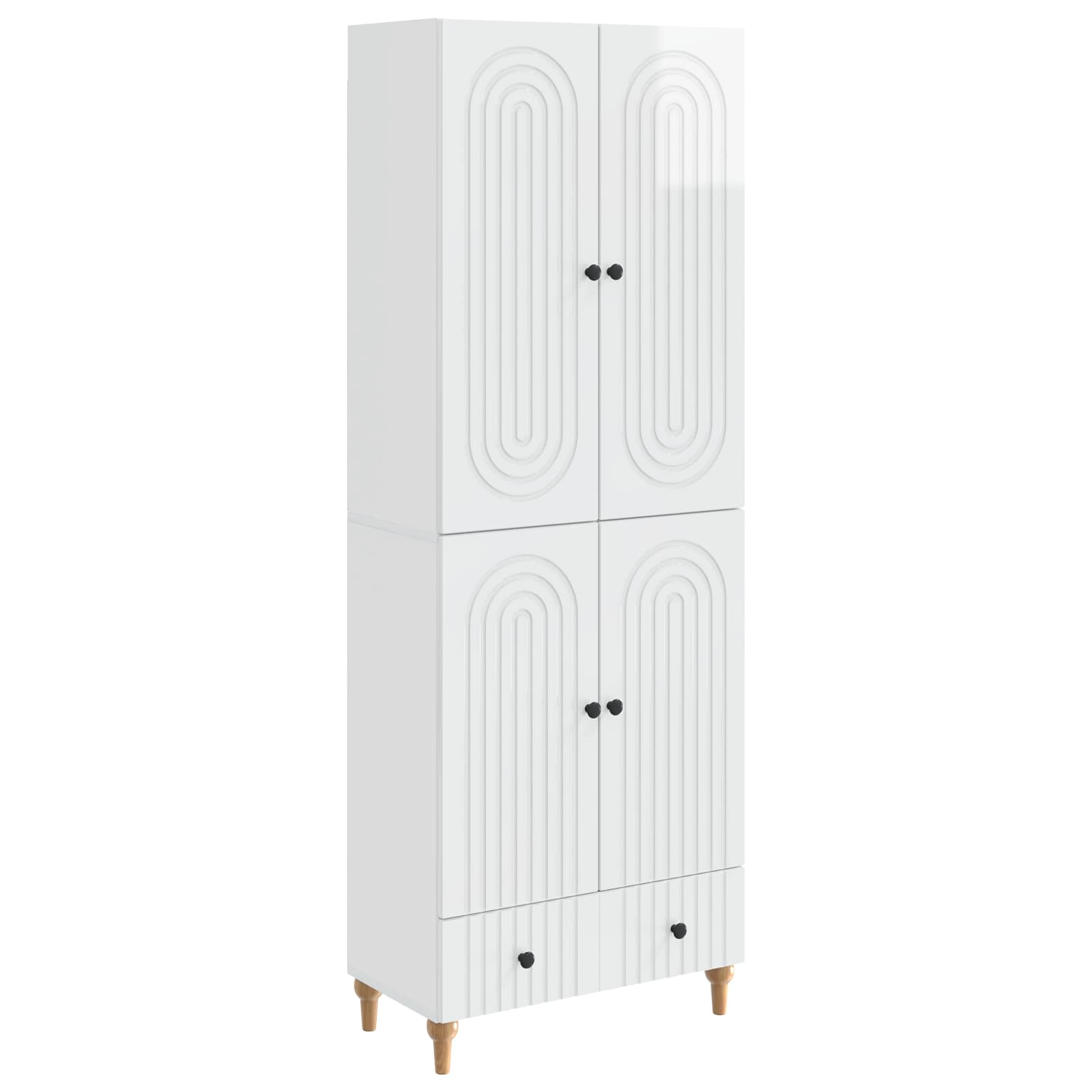 vidaXL Kastenset 2 pcs 66 x 34,5 x 95 cm Bewerkt hout