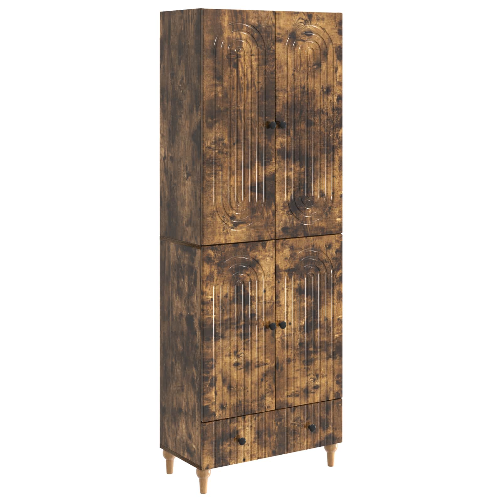 vidaXL Kastenset 2 pcs 66 x 34,5 x 95 cm Bewerkt hout
