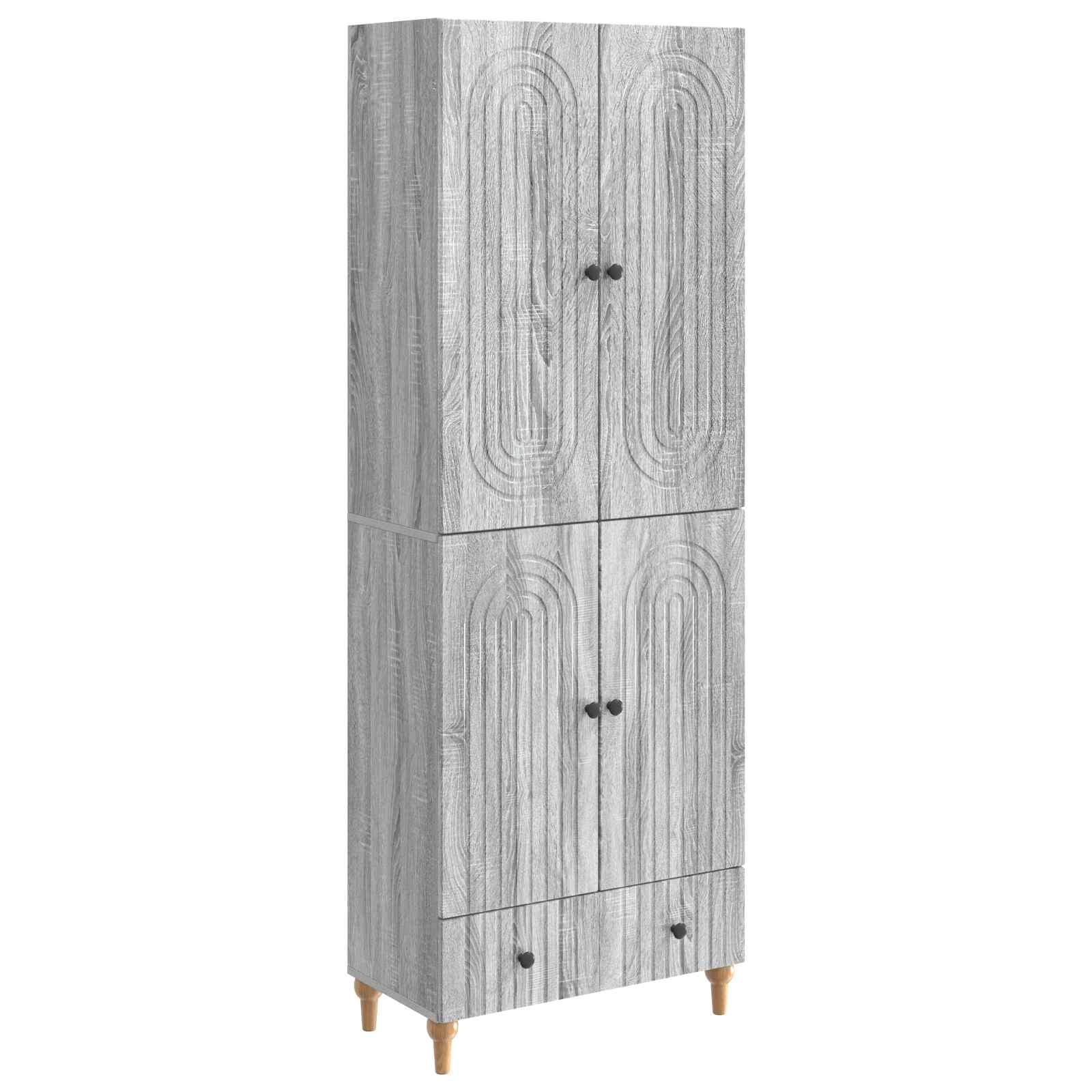 vidaXL Kastenset 2 pcs 66 x 34,5 x 95 cm Bewerkt hout