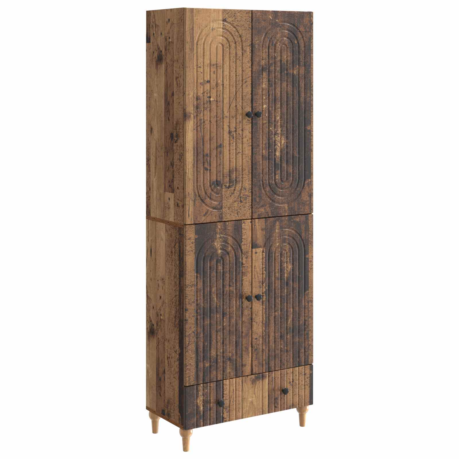 vidaXL Kastenset 2 pcs 66 x 34,5 x 95 cm Bewerkt hout