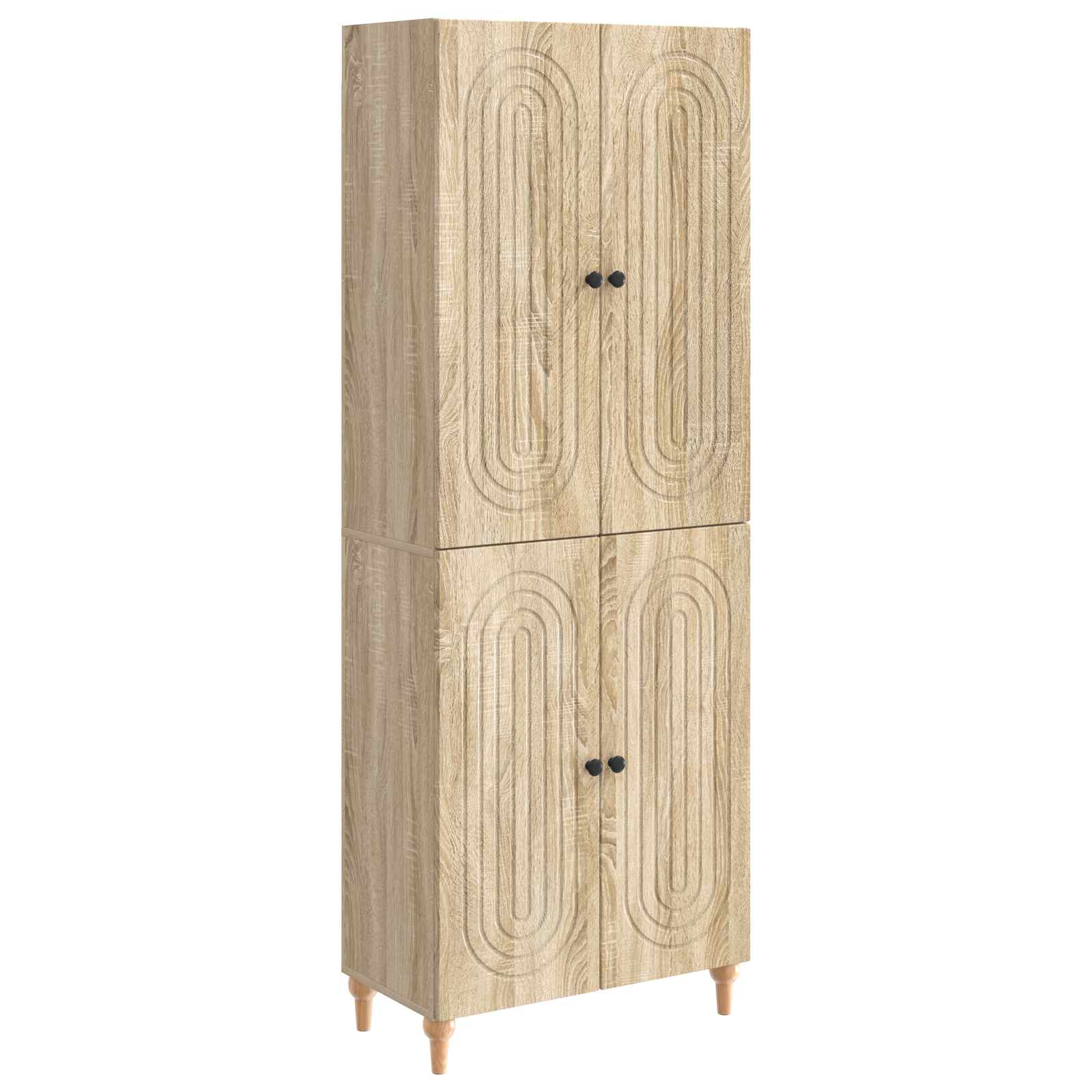 vidaXL Kastenset 2 pcs 66 x 34,5 x 90 cm Bewerkt hout