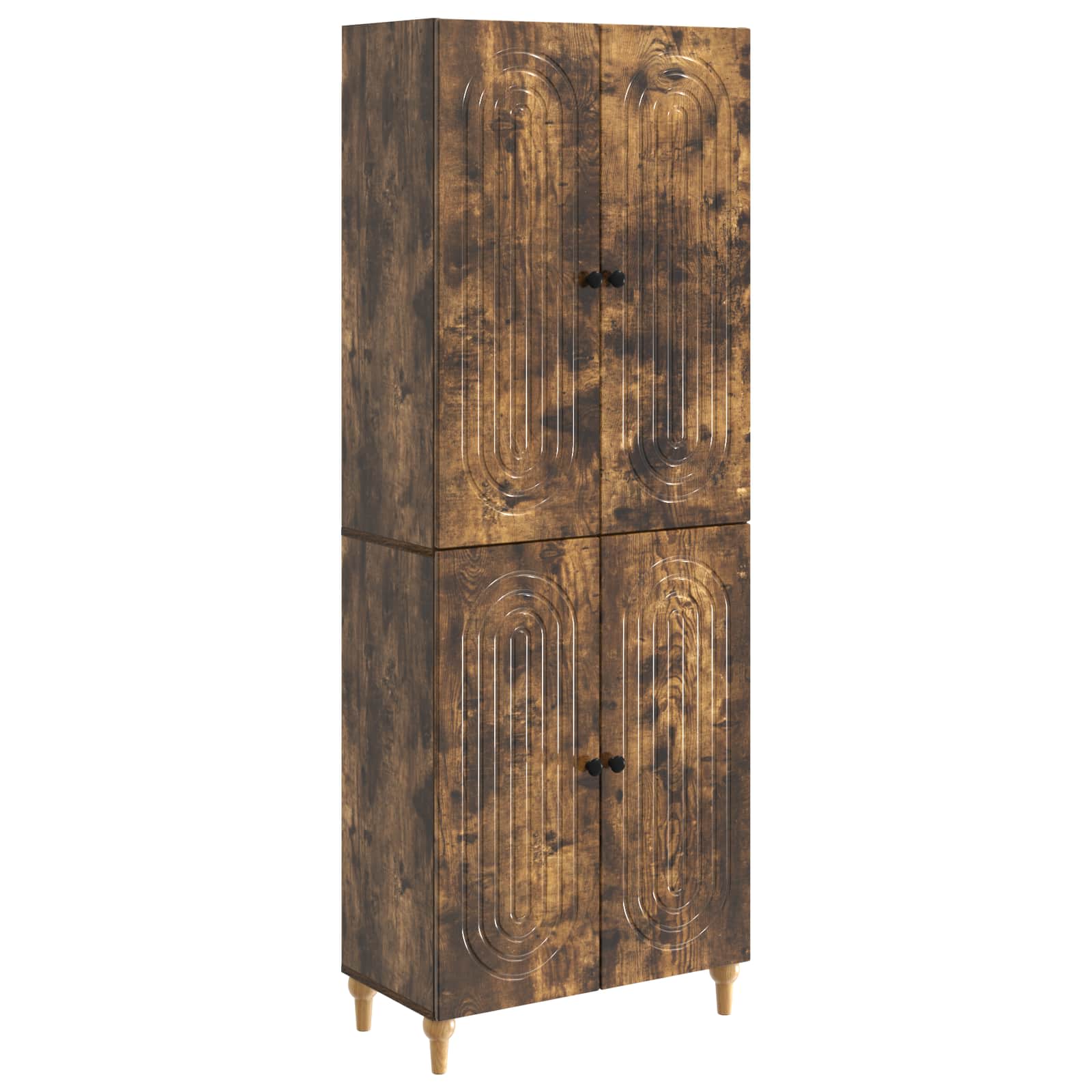 vidaXL Kastenset 2 pcs 66 x 34,5 x 90 cm Bewerkt hout