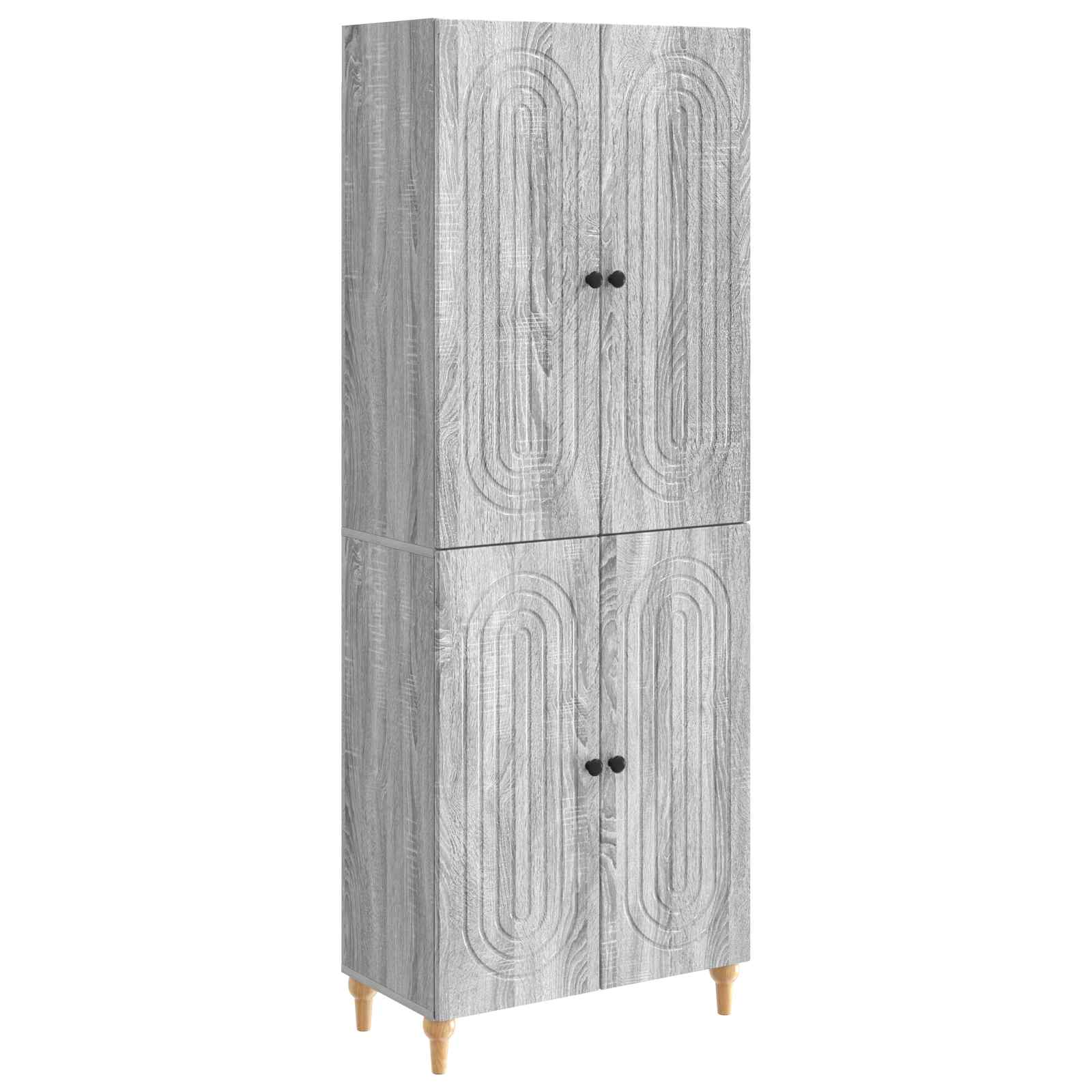 vidaXL Kastenset 2 pcs 66 x 34,5 x 90 cm Bewerkt hout