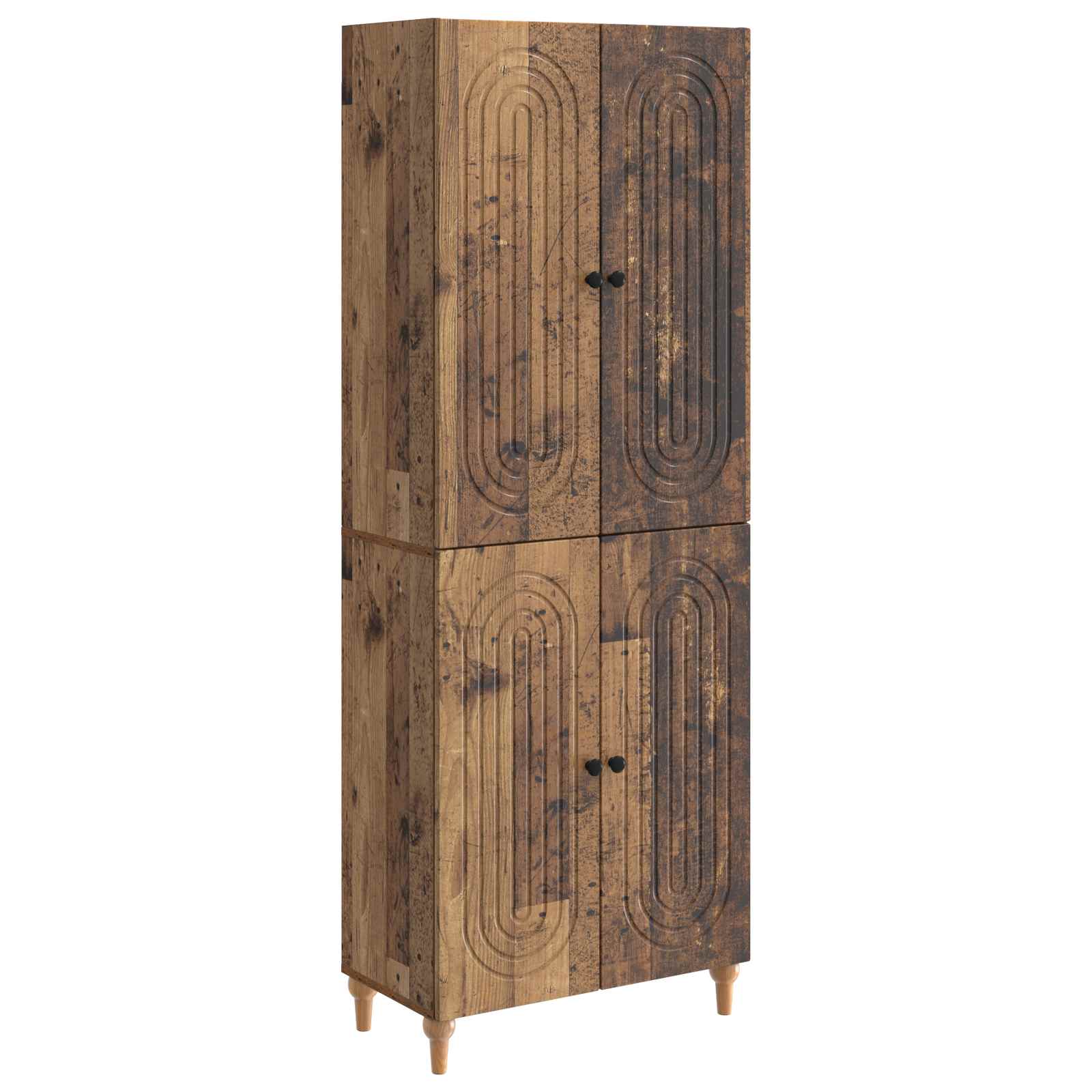 vidaXL Kastenset 2 pcs 66 x 34,5 x 90 cm Bewerkt hout