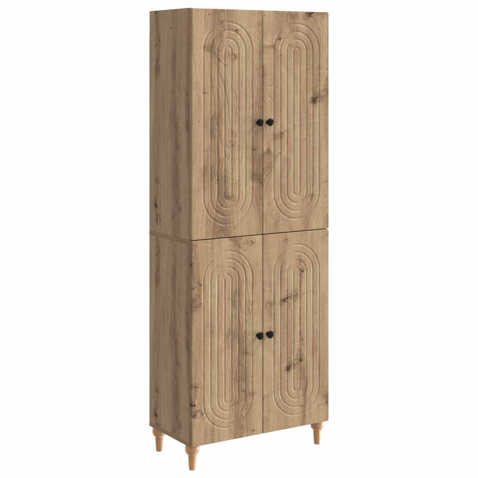 vidaXL Kastenset 2 pcs 66 x 34,5 x 90 cm Bewerkt hout