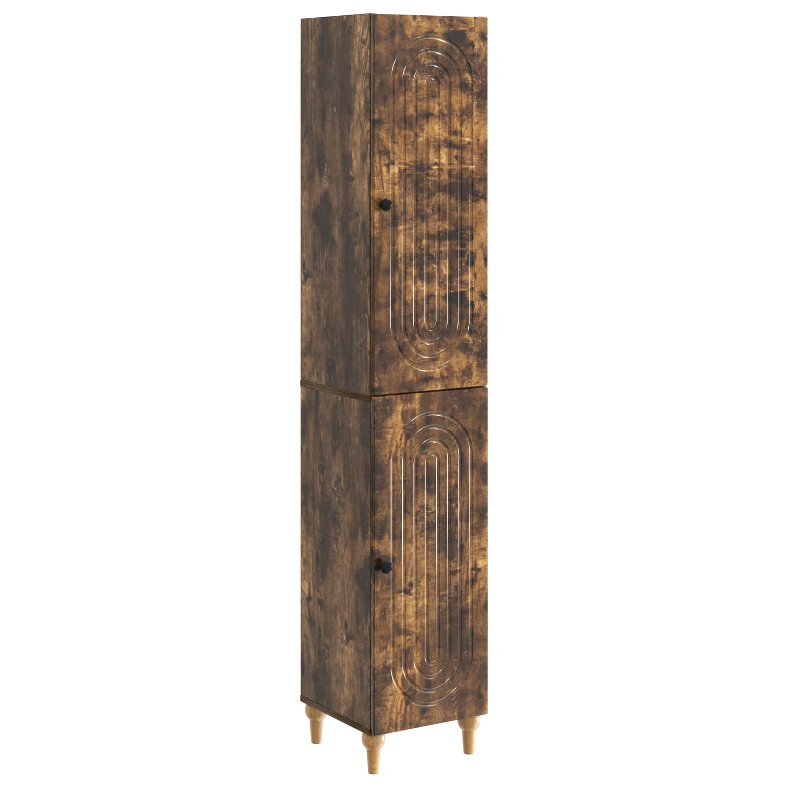 vidaXL Kastenset 2 pcs Zwart Bewerkt hout