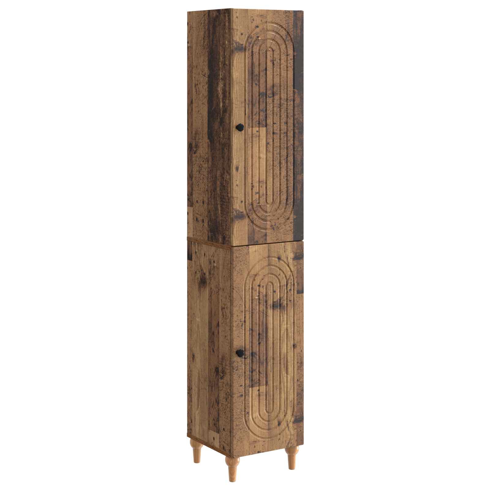 vidaXL Kastenset 2 pcs Zwart Bewerkt hout