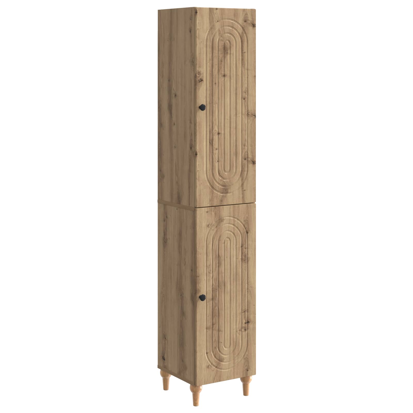 vidaXL Kastenset 2 pcs Zwart Bewerkt hout