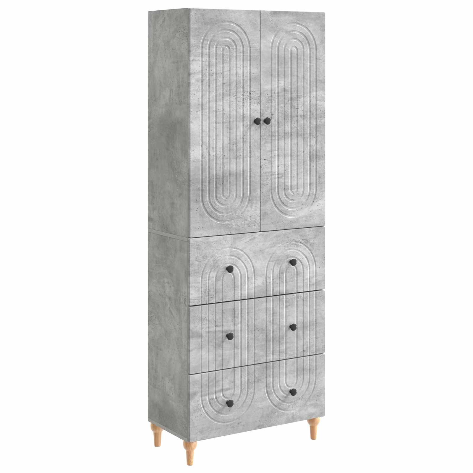 vidaXL Kastenset 2 pcs 66 x 34,5 x 90 cm Bewerkt hout