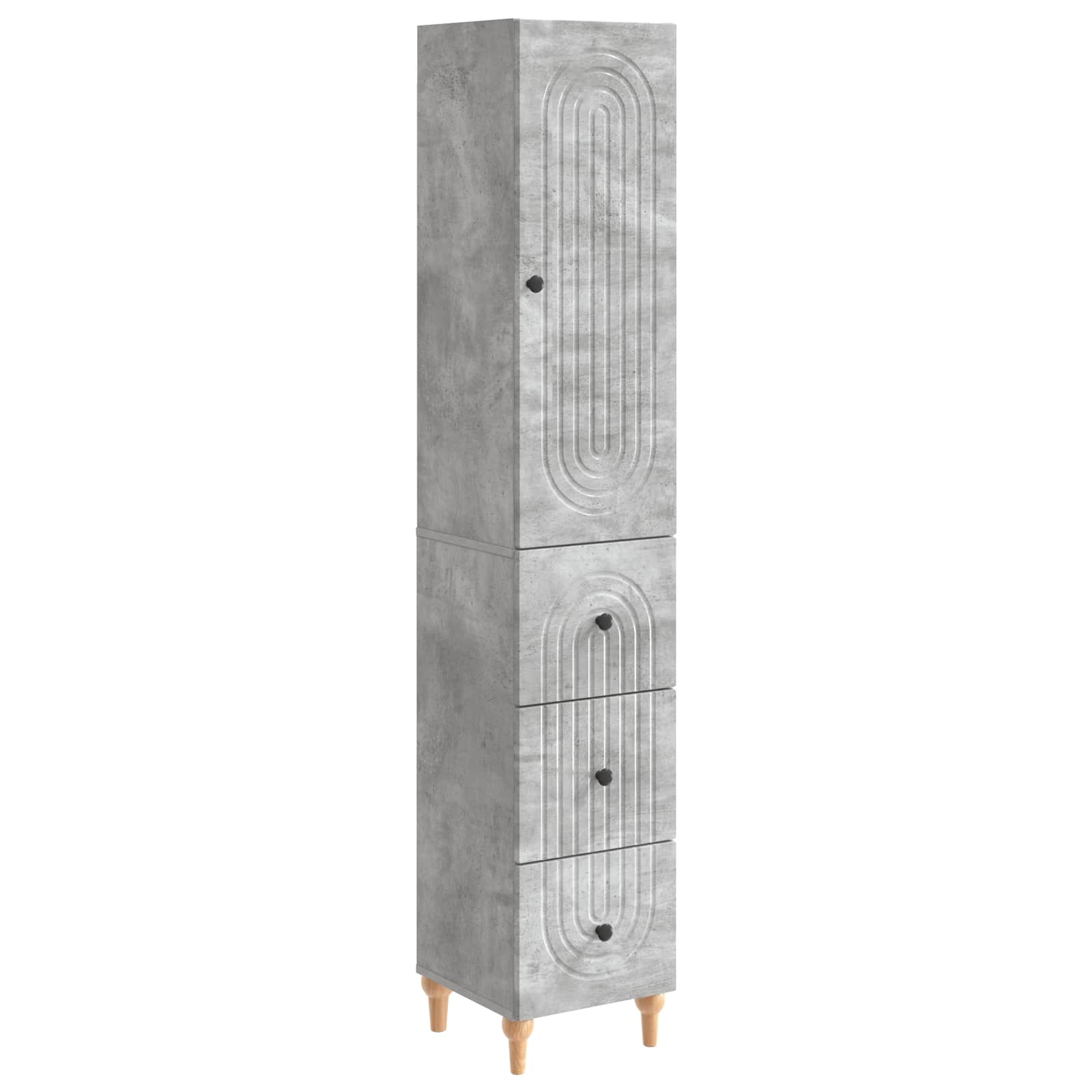 vidaXL Kastenset 2 pcs 33 x 34,5 x 90 cm Bewerkt hout