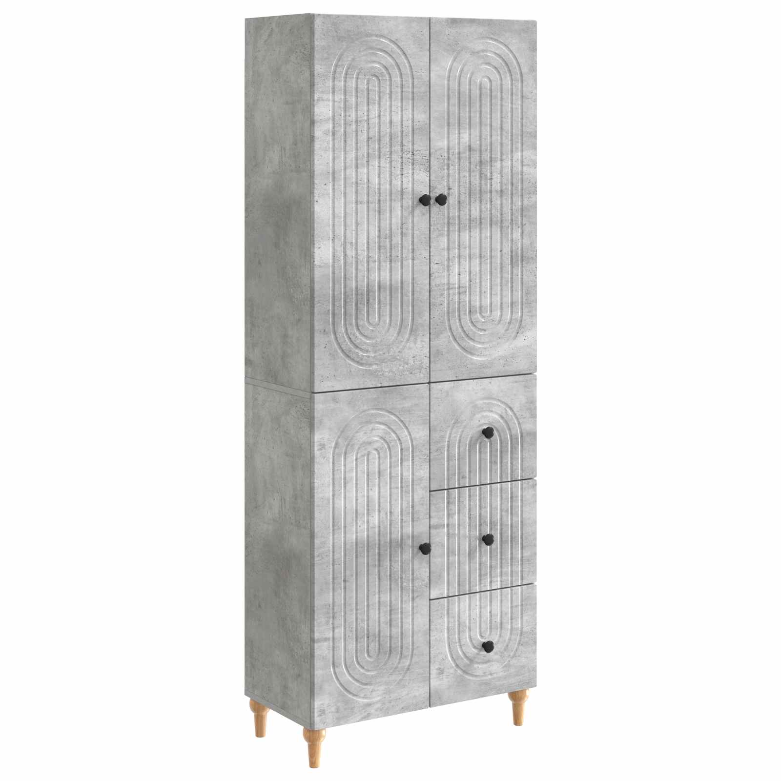 vidaXL Kastenset 2 pcs 66 x 34,5 x 90 cm Bewerkt hout