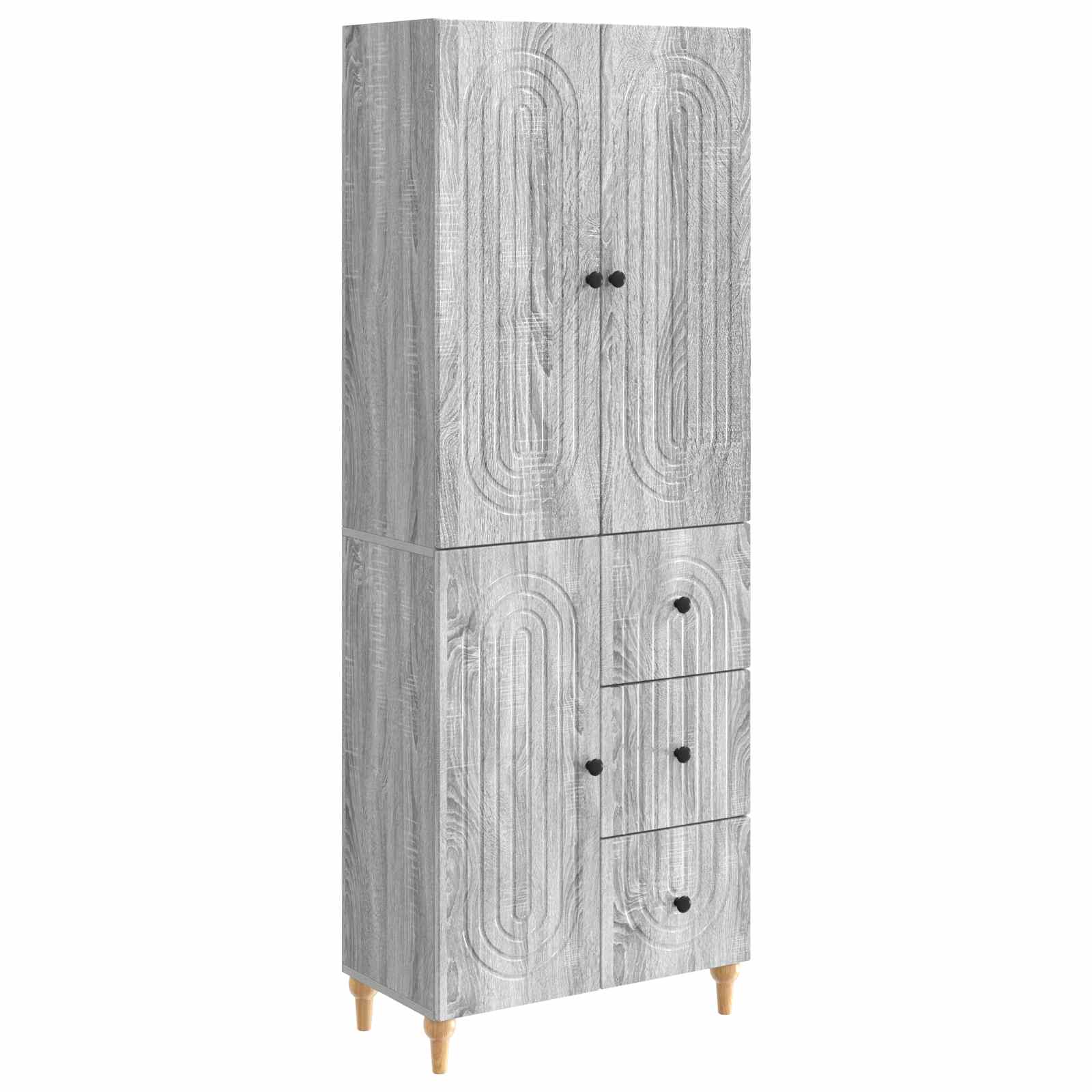 vidaXL Kastenset 2 pcs 66 x 34,5 x 90 cm Bewerkt hout