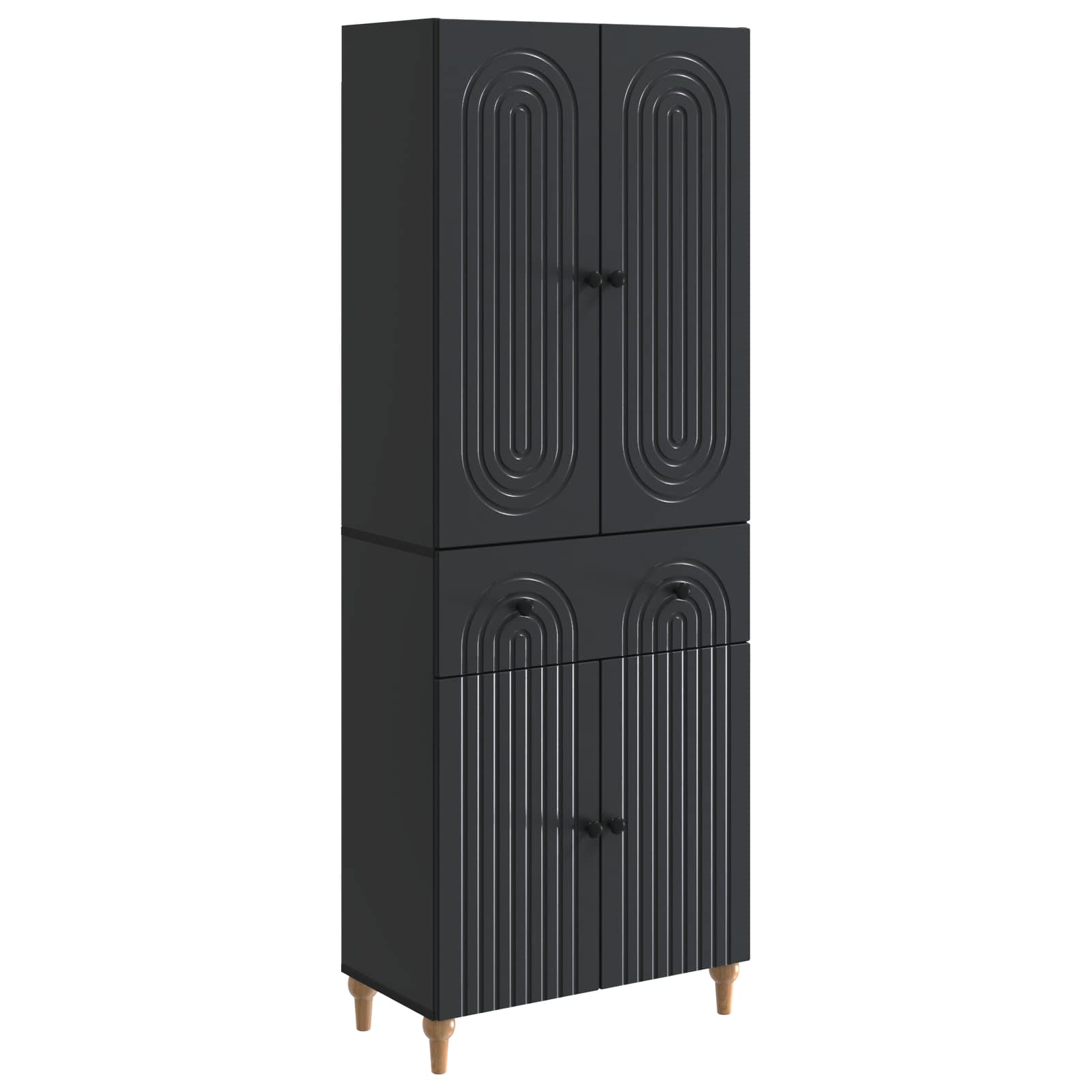 vidaXL Kastenset 2 pcs 66 x 34,5 x 90 cm Bewerkt hout