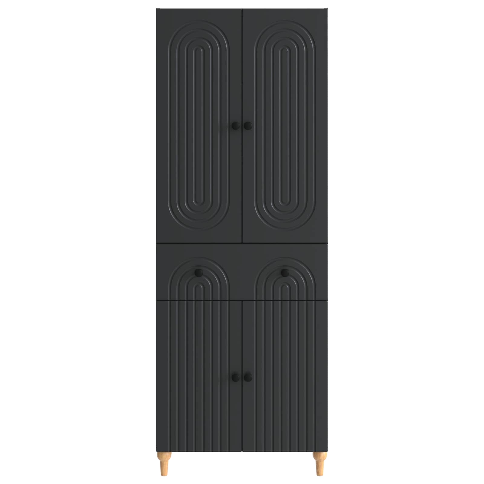vidaXL Kastenset 2 pcs 66 x 34,5 x 90 cm Bewerkt hout