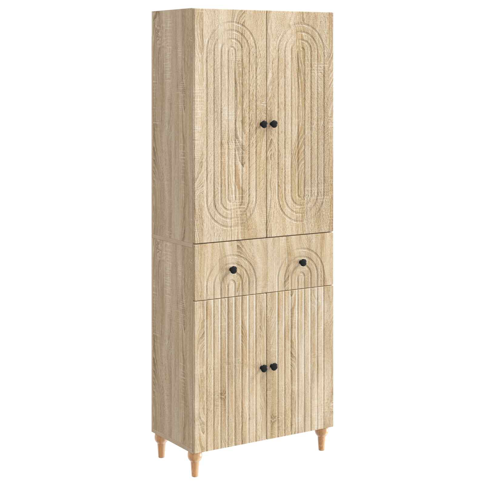 vidaXL Kastenset 2 pcs 66 x 34,5 x 90 cm Bewerkt hout