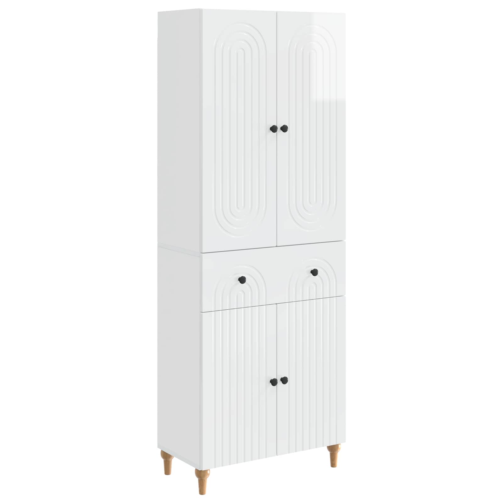 vidaXL Kastenset 2 pcs 66 x 34,5 x 90 cm Bewerkt hout