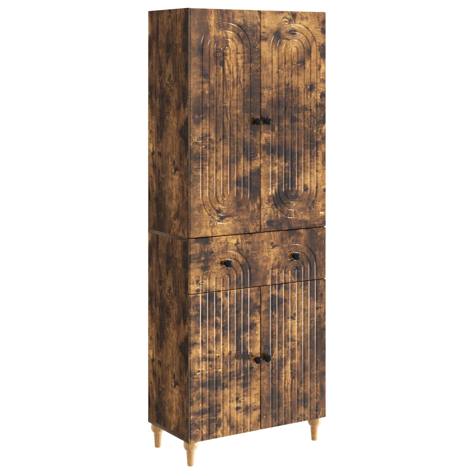 vidaXL Kastenset 2 pcs 66 x 34,5 x 90 cm Bewerkt hout