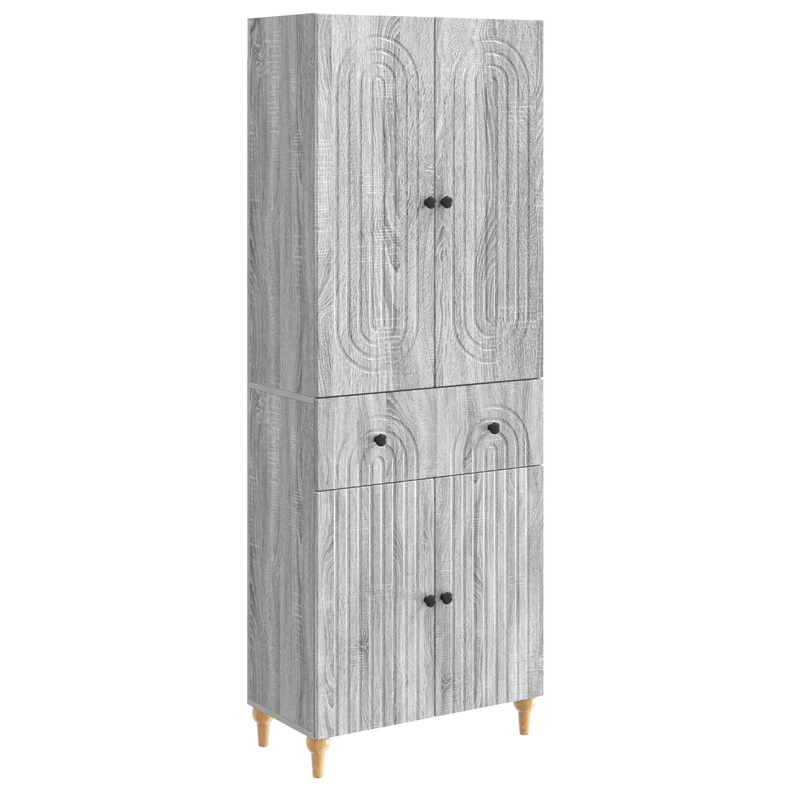 vidaXL Kastenset 2 pcs 66 x 34,5 x 90 cm Bewerkt hout