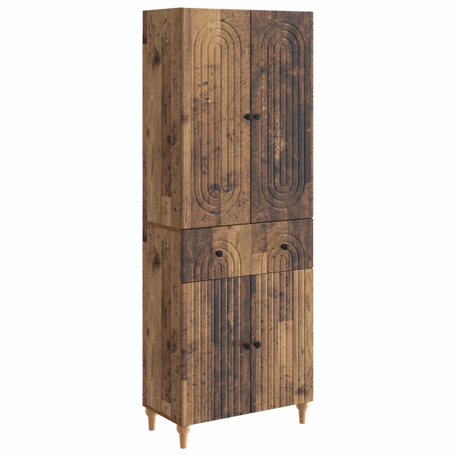 vidaXL Kastenset 2 pcs 66 x 34,5 x 90 cm Bewerkt hout