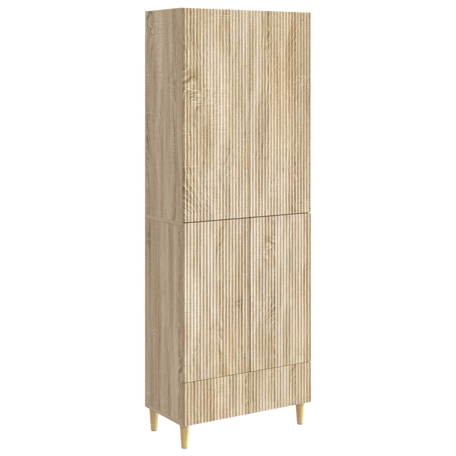 vidaXL Kastenset 2 pcs 66 x 34,5 x 95 cm Bewerkt hout