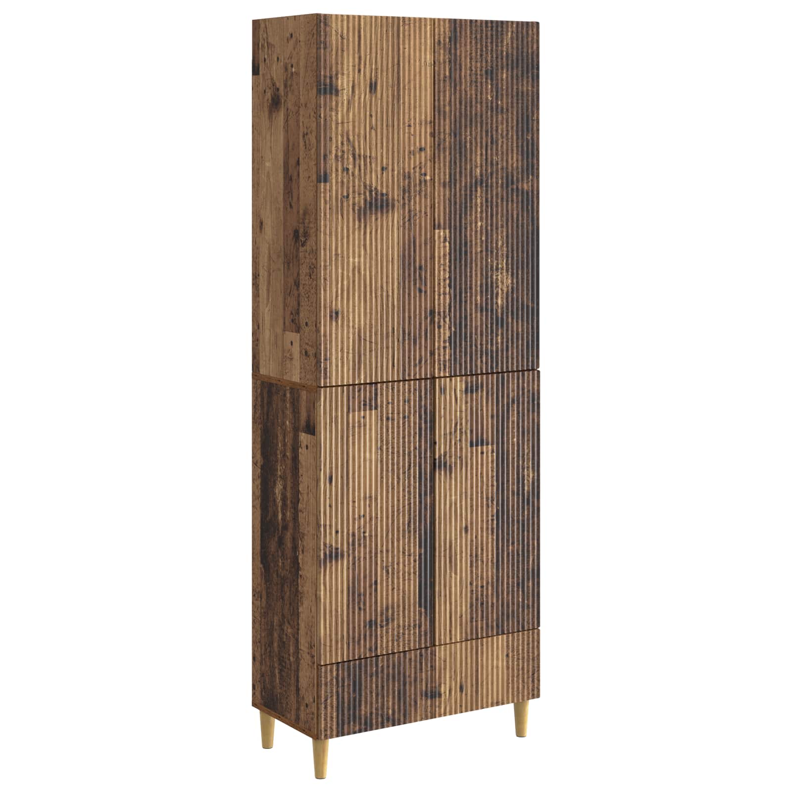 vidaXL Kastenset 2 pcs 66 x 34,5 x 95 cm Bewerkt hout