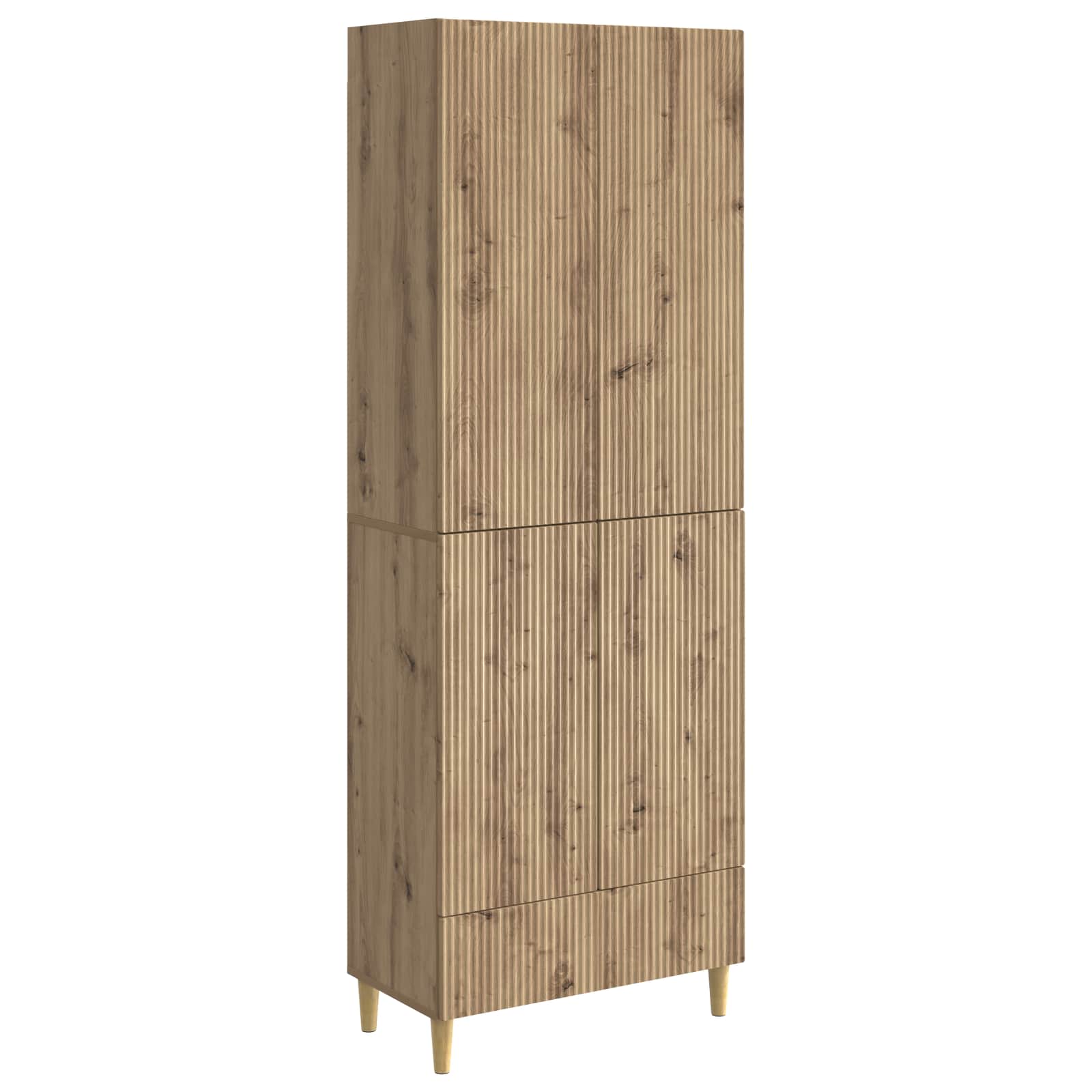 vidaXL Kastenset 2 pcs 66 x 34,5 x 95 cm Bewerkt hout