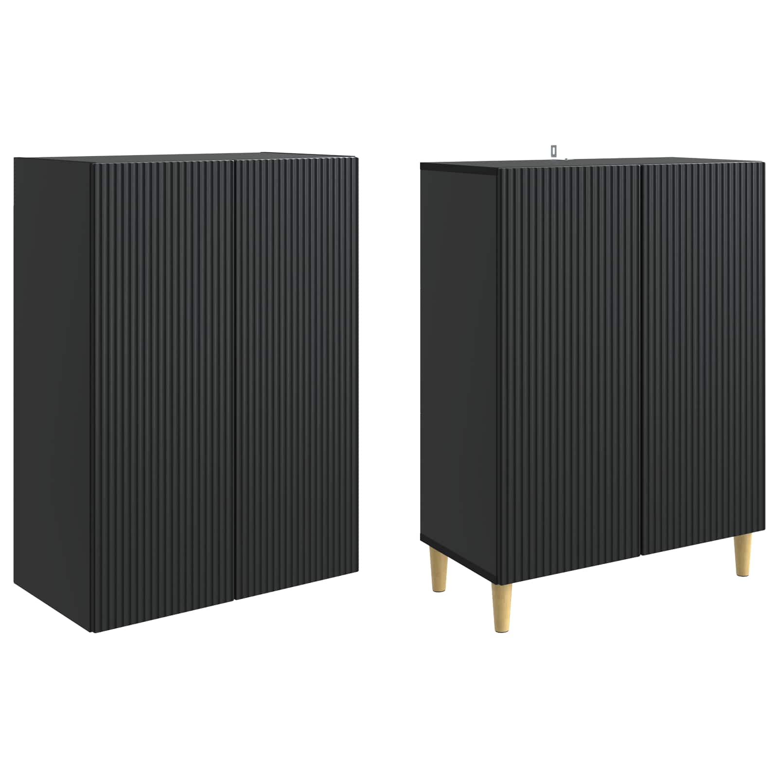 vidaXL Kastenset 2 pcs 66 x 34,5 x 90 cm Bewerkt hout