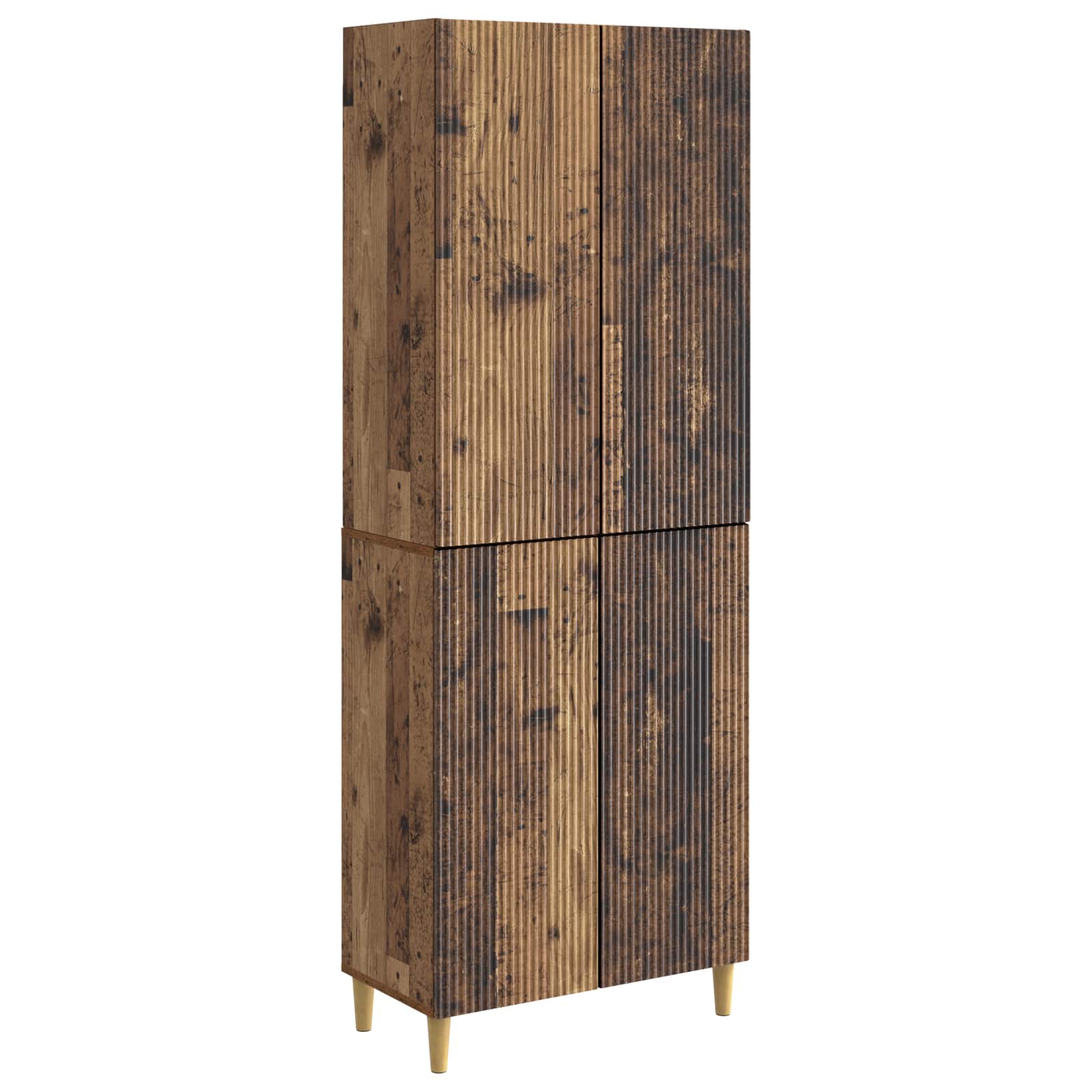 vidaXL Kastenset 2 pcs 66 x 34,5 x 90 cm Bewerkt hout