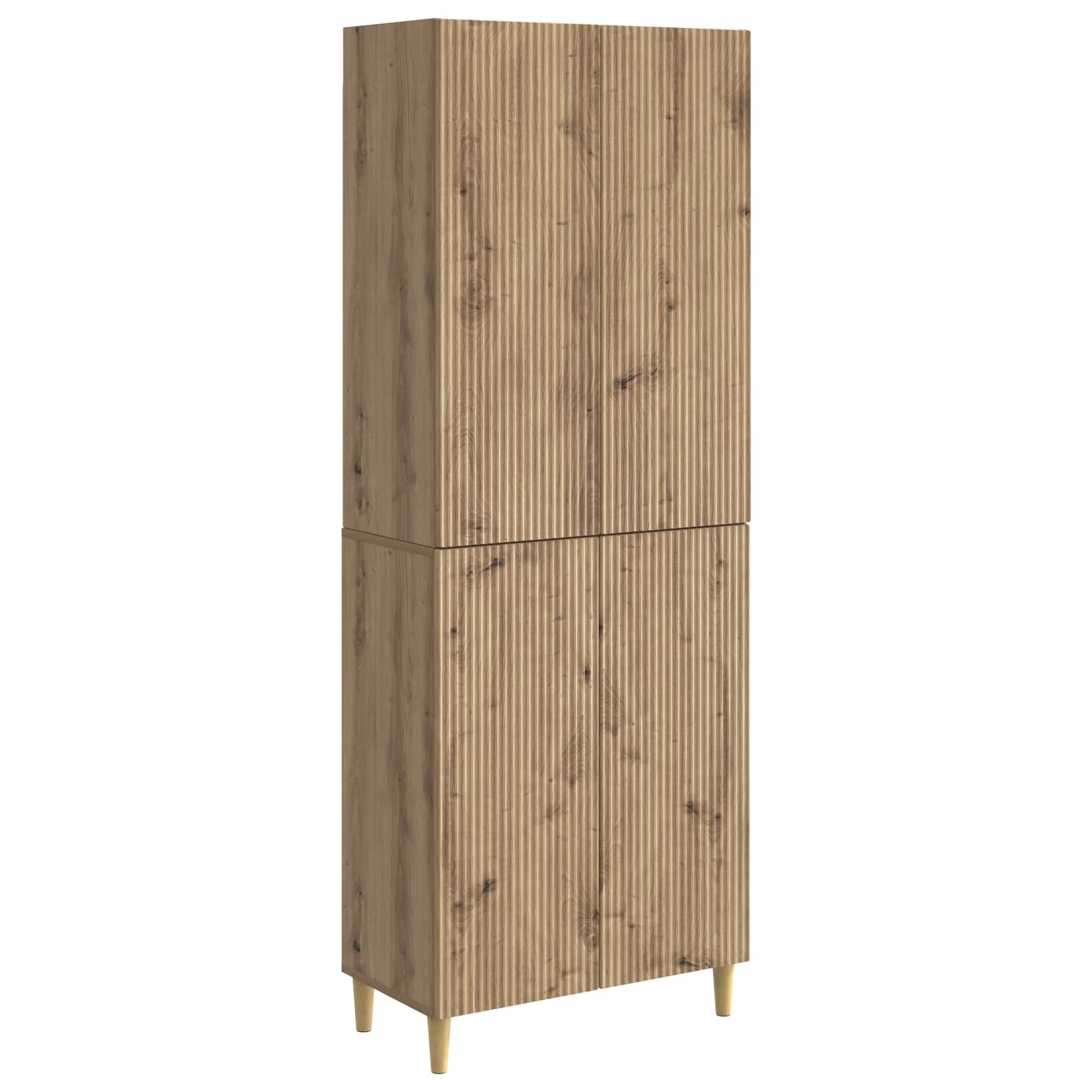 vidaXL Kastenset 2 pcs 66 x 34,5 x 90 cm Bewerkt hout