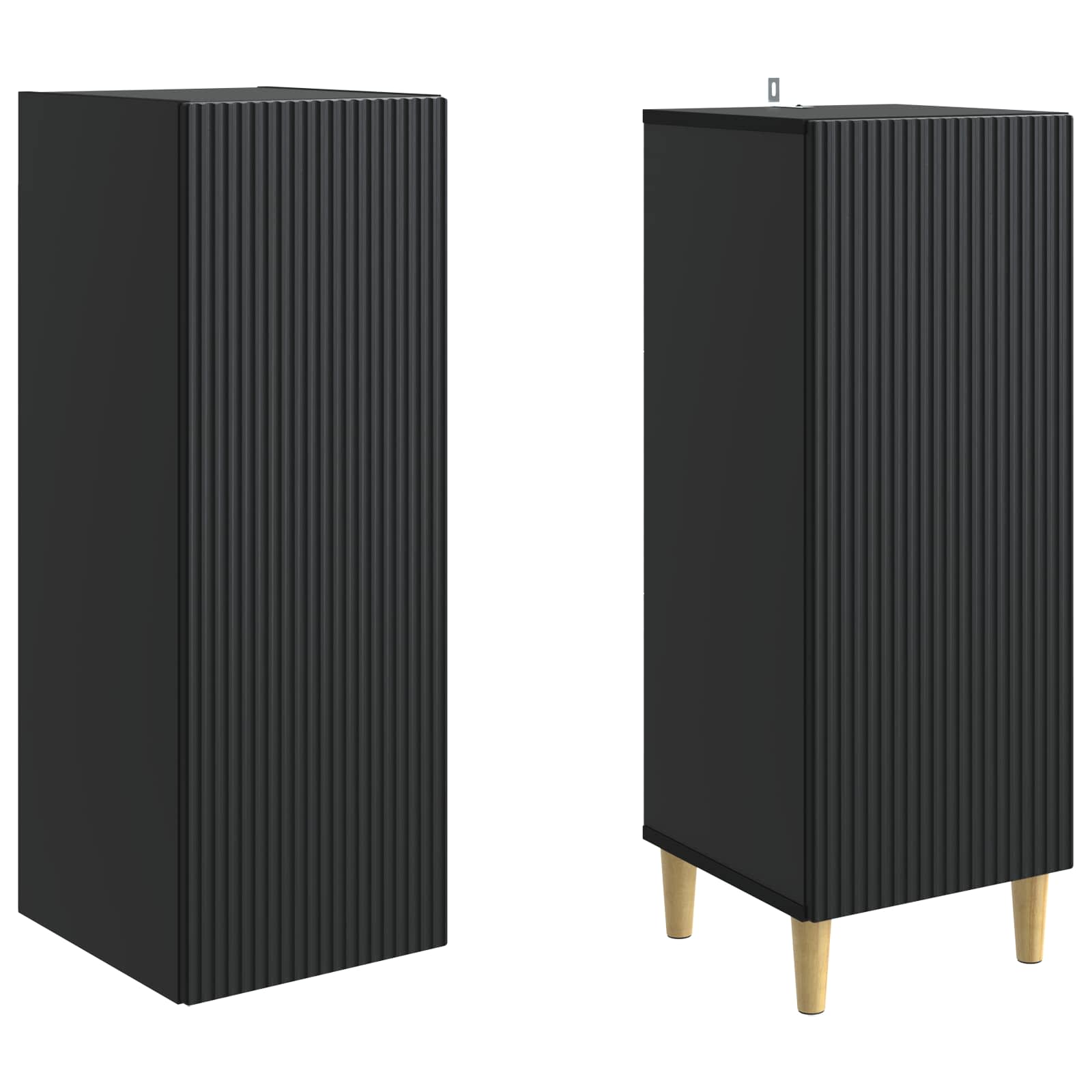vidaXL Kastenset 2 pcs 33 x 34,5 x 90 cm Bewerkt hout