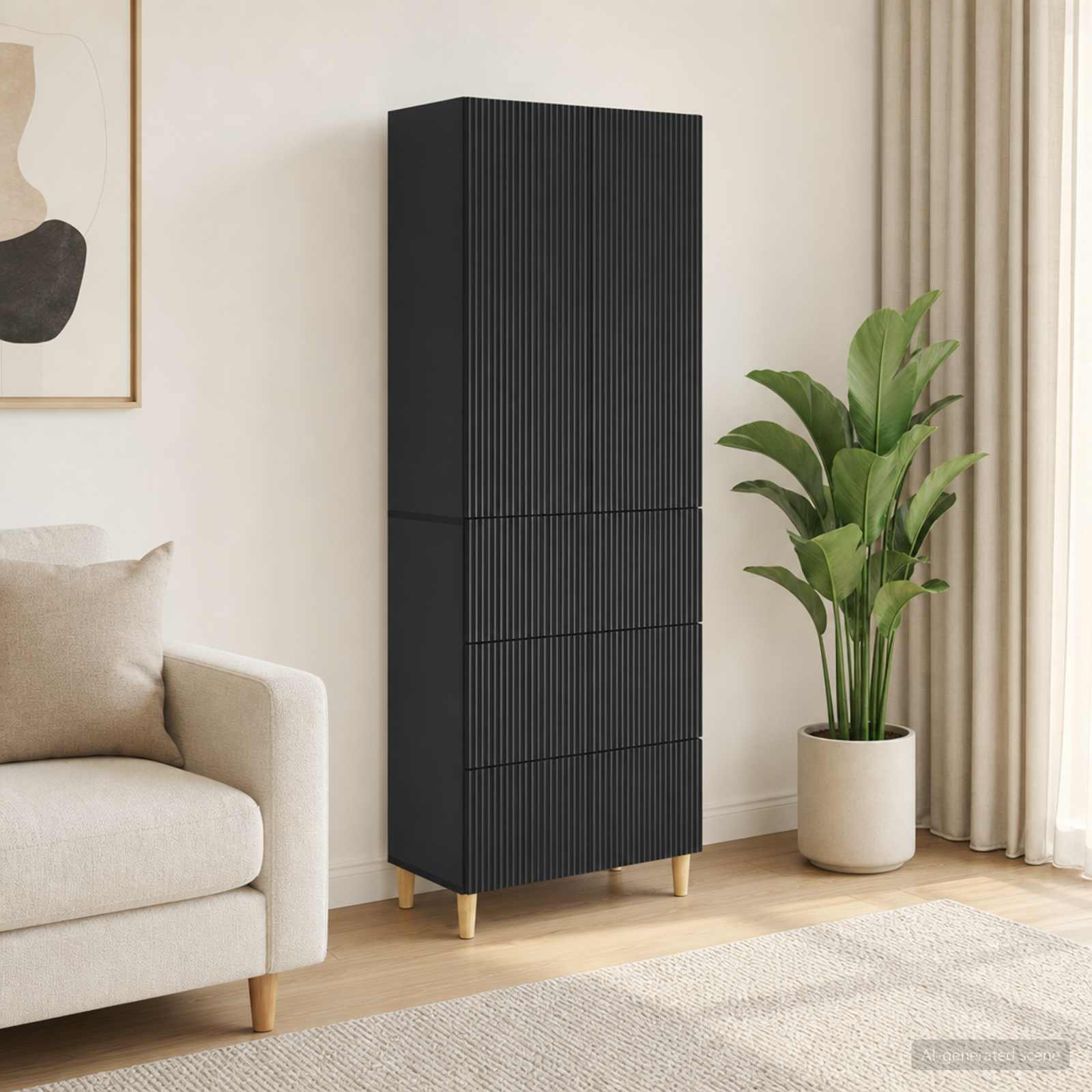 vidaXL Kastenset 2 pcs 66 x 34,5 x 90 cm Bewerkt hout