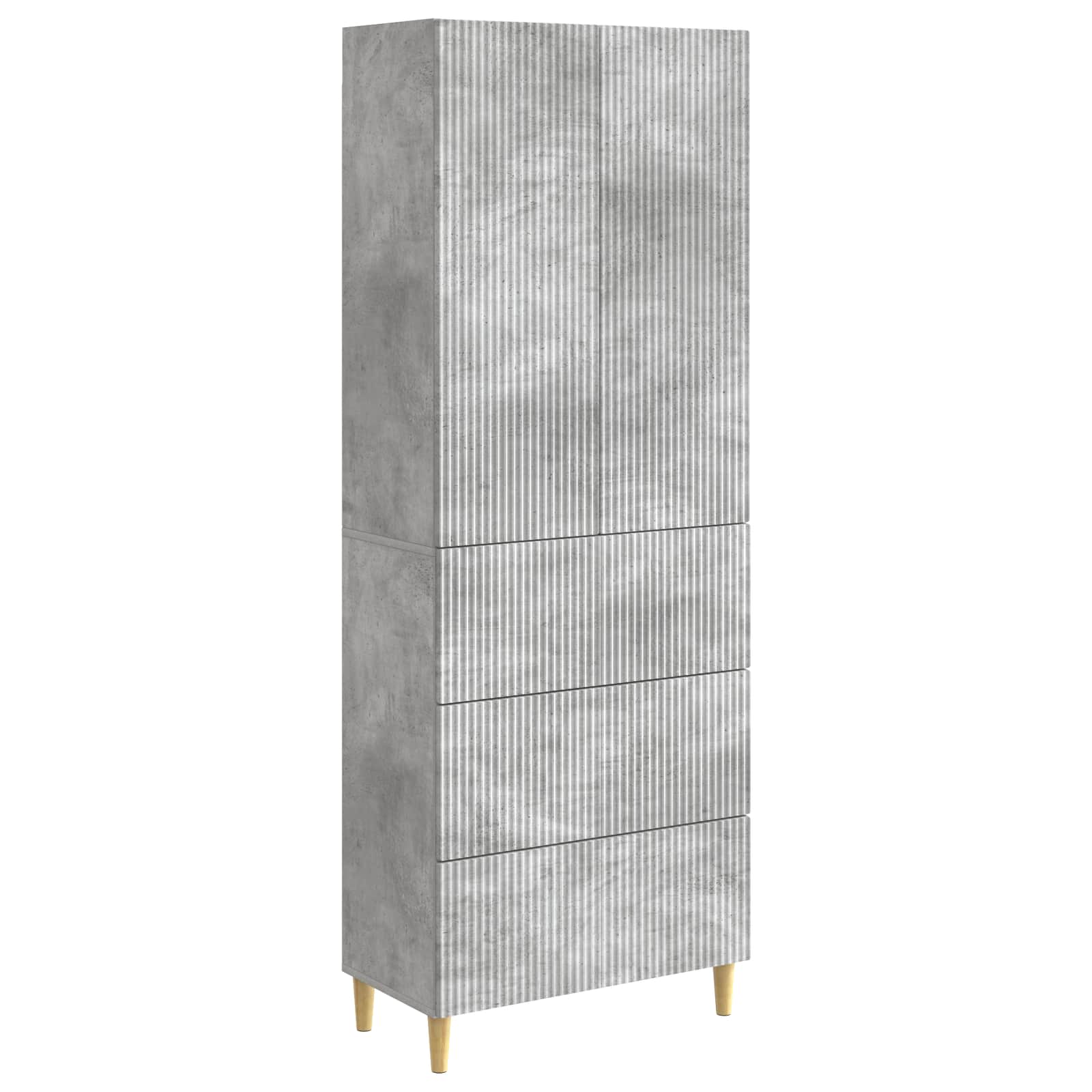 vidaXL Kastenset 2 pcs 66 x 34,5 x 90 cm Bewerkt hout