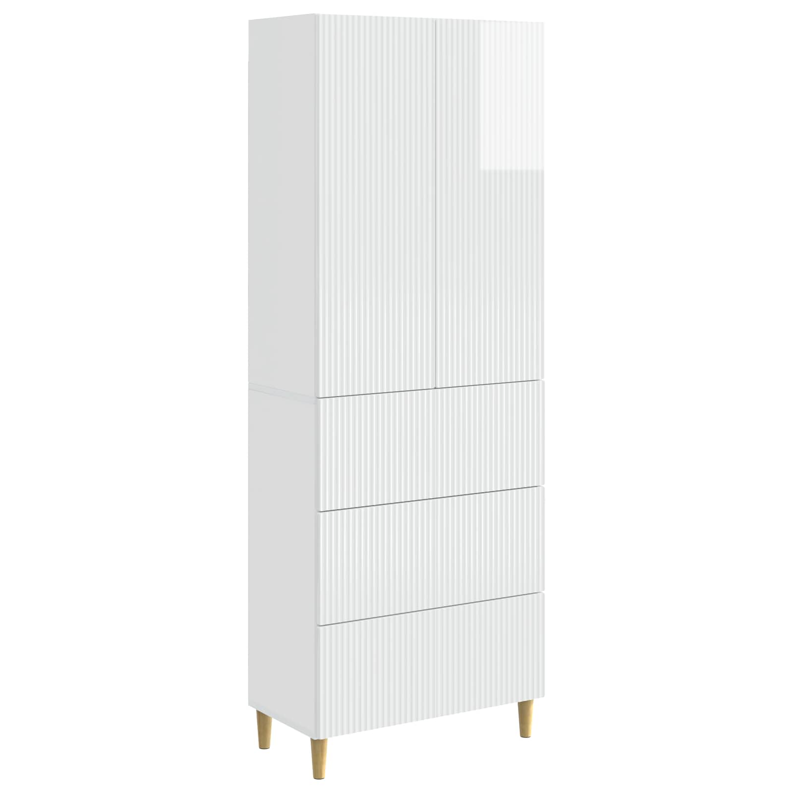vidaXL Kastenset 2 pcs 66 x 34,5 x 90 cm Bewerkt hout