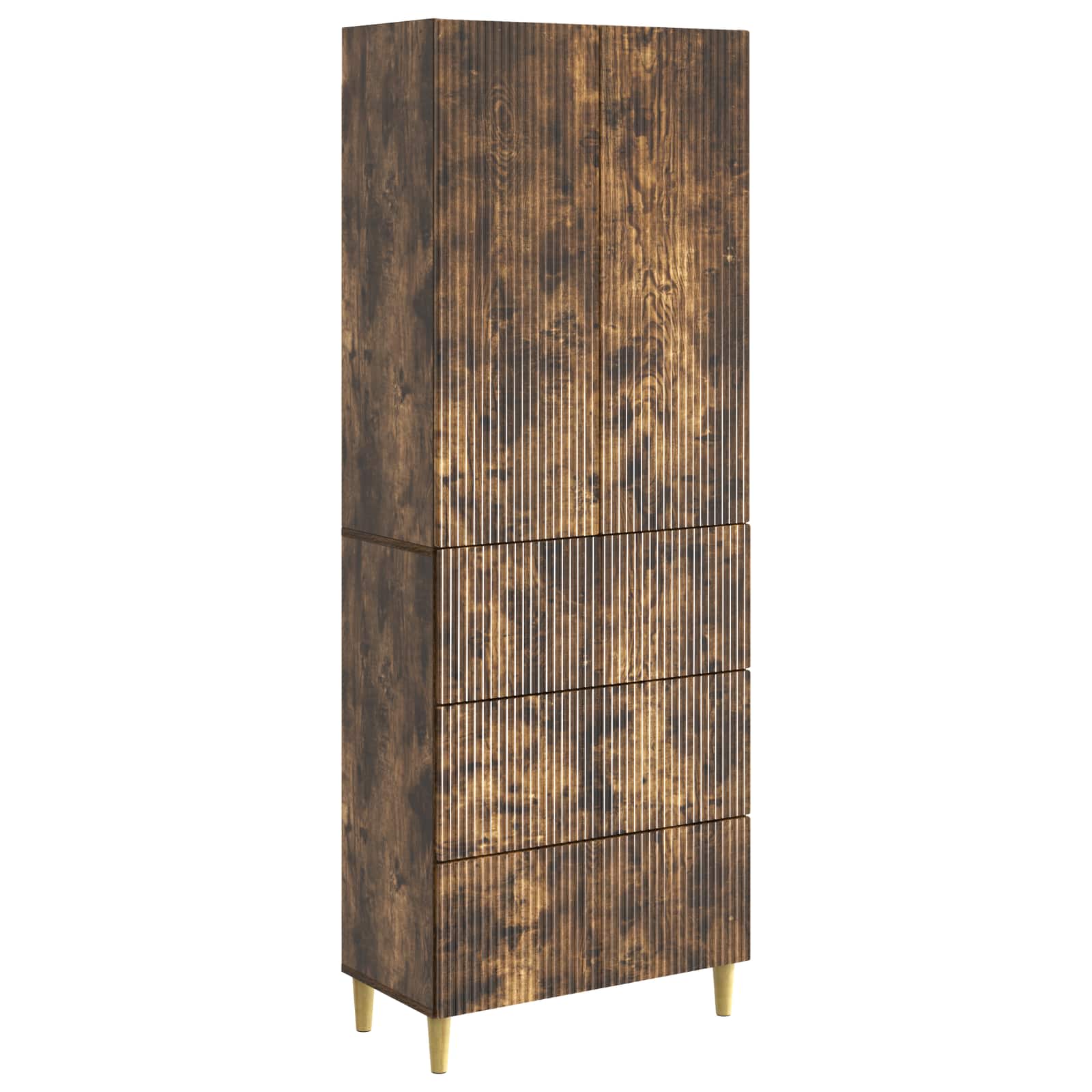 vidaXL Kastenset 2 pcs 66 x 34,5 x 90 cm Bewerkt hout