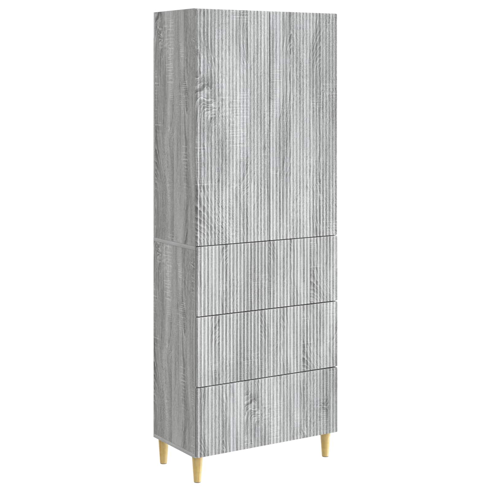 vidaXL Kastenset 2 pcs 66 x 34,5 x 90 cm Bewerkt hout