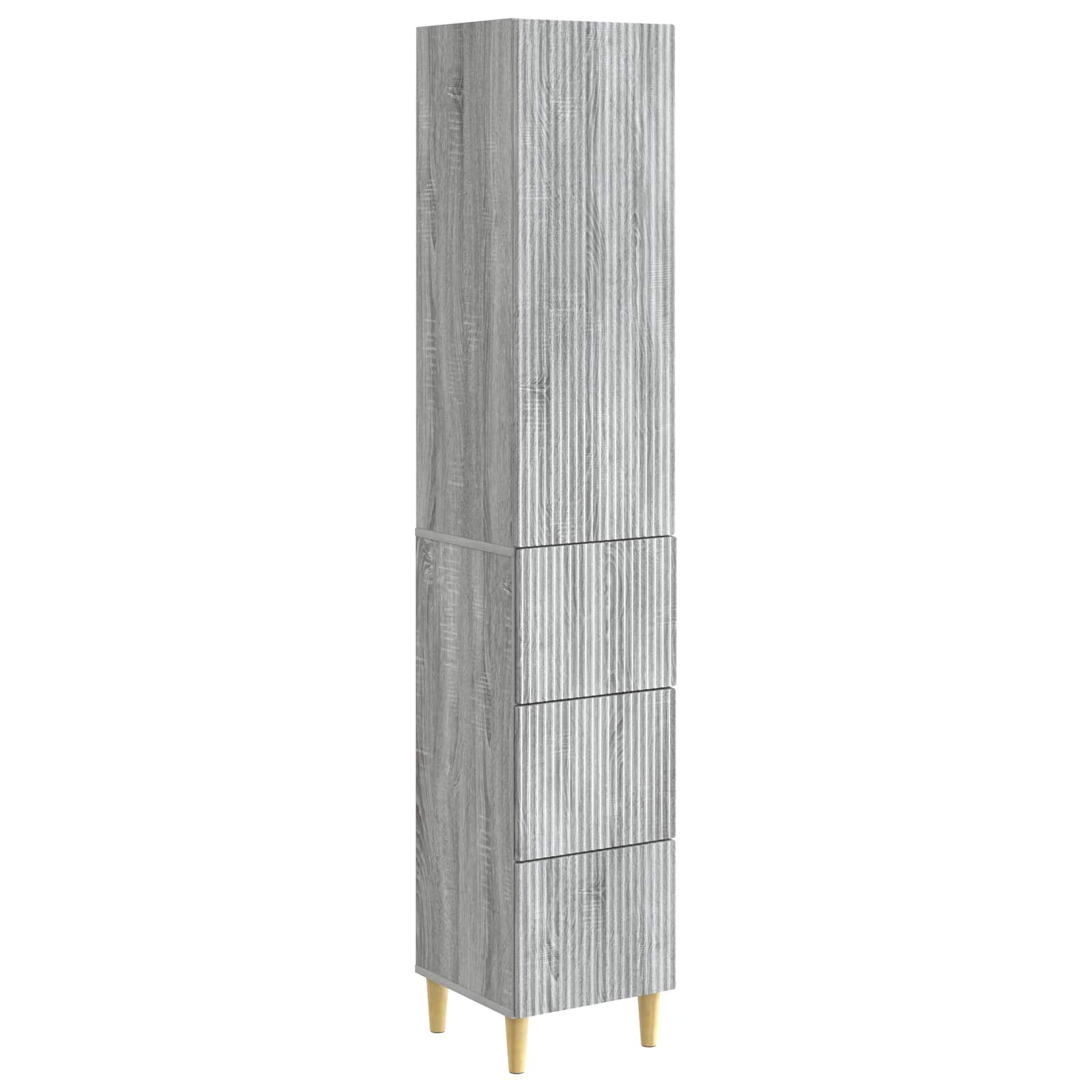 vidaXL Kastenset 2 pcs 33 x 34,5 x 90 cm Bewerkt hout