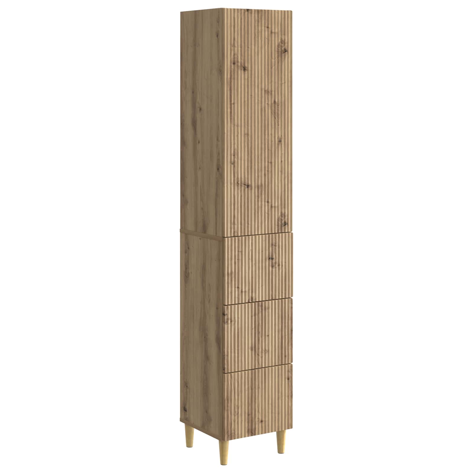 vidaXL Kastenset 2 pcs 33 x 34,5 x 90 cm Bewerkt hout
