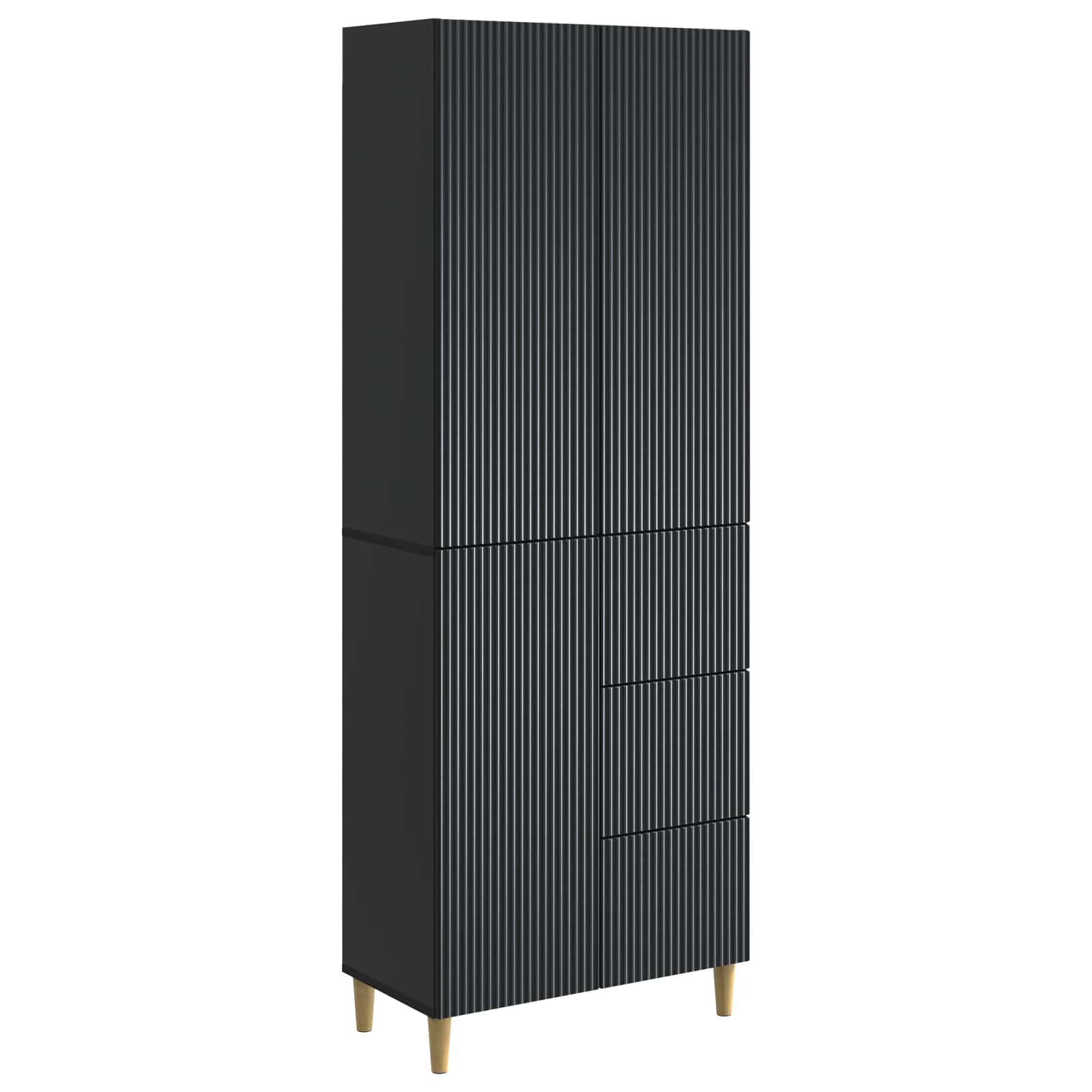 vidaXL Kastenset 2 pcs 66 x 34,5 x 90 cm Bewerkt hout
